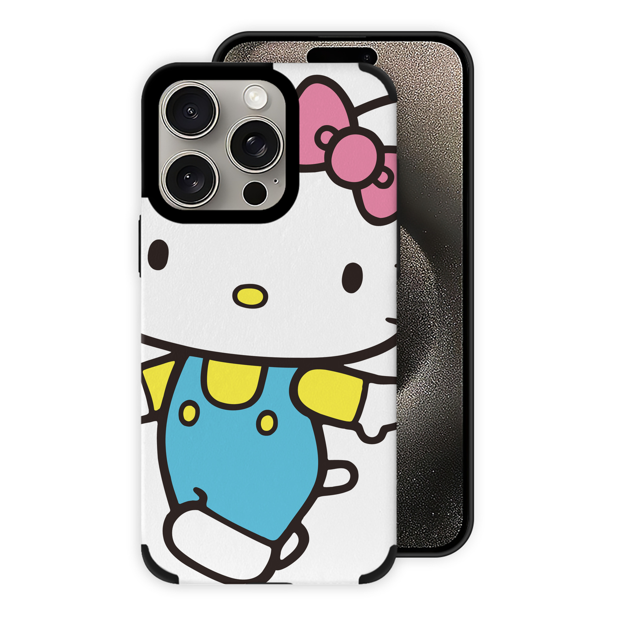 （画像用） Hello Kitty ハローキティ 【iPhone15ProMax対応】 PUレザー スマホケース 耐衝撃＆黄変防止