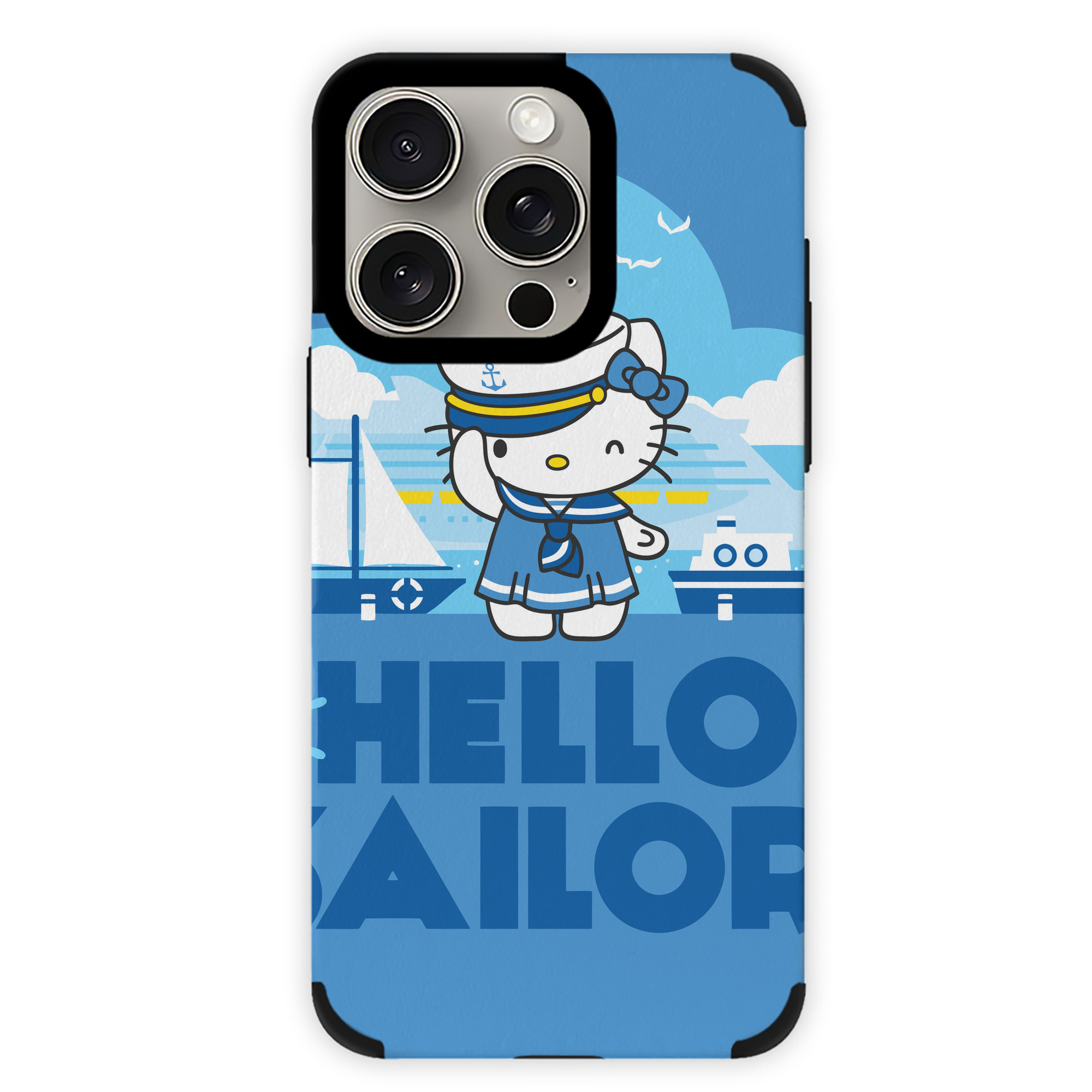 （画像用） Hello Kitty ハローキティ 【iPhone15ProMax対応】 PUレザー スマホケース 耐衝撃＆黄変防止