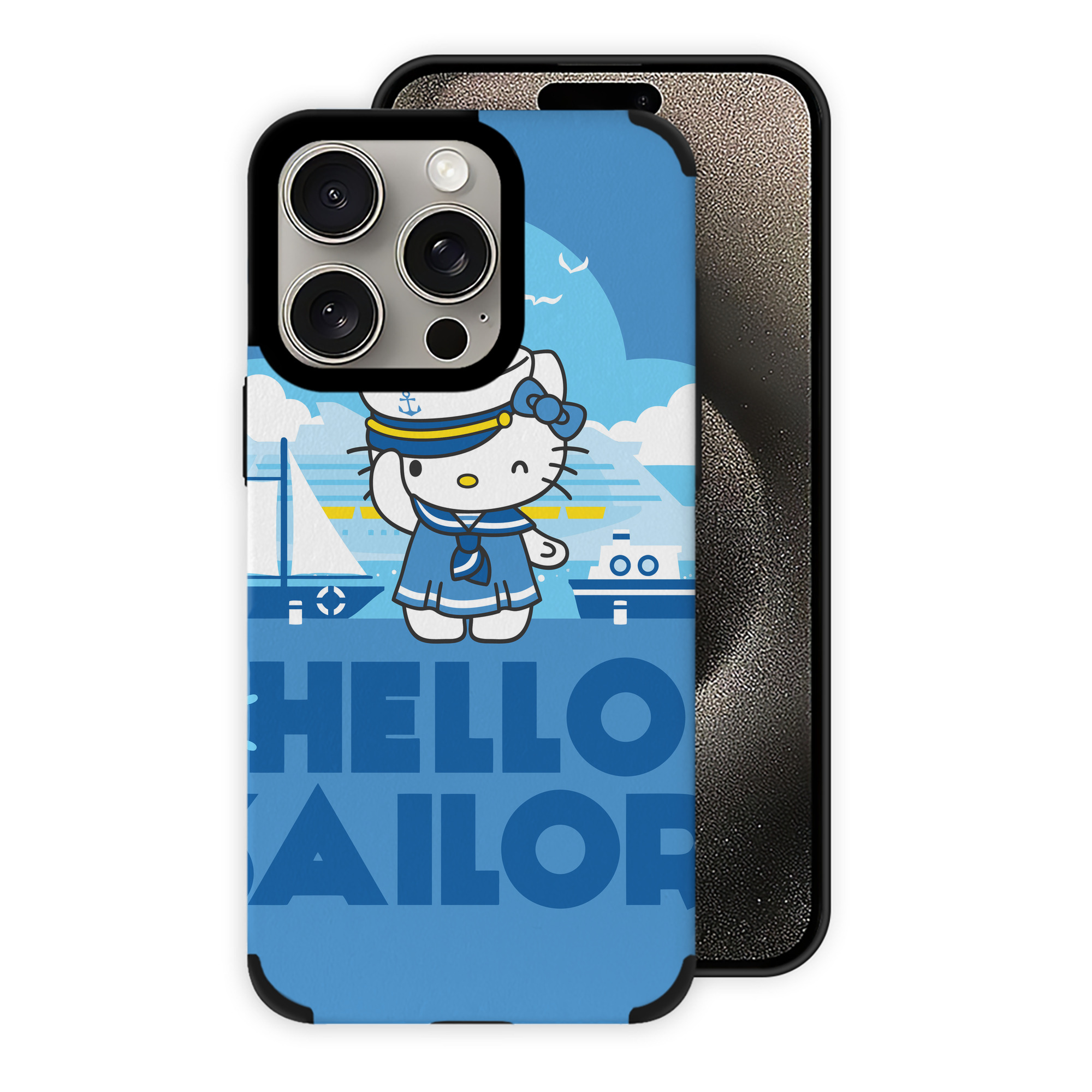 （画像用） Hello Kitty ハローキティ 【iPhone15ProMax対応】 PUレザー スマホケース 耐衝撃＆黄変防止