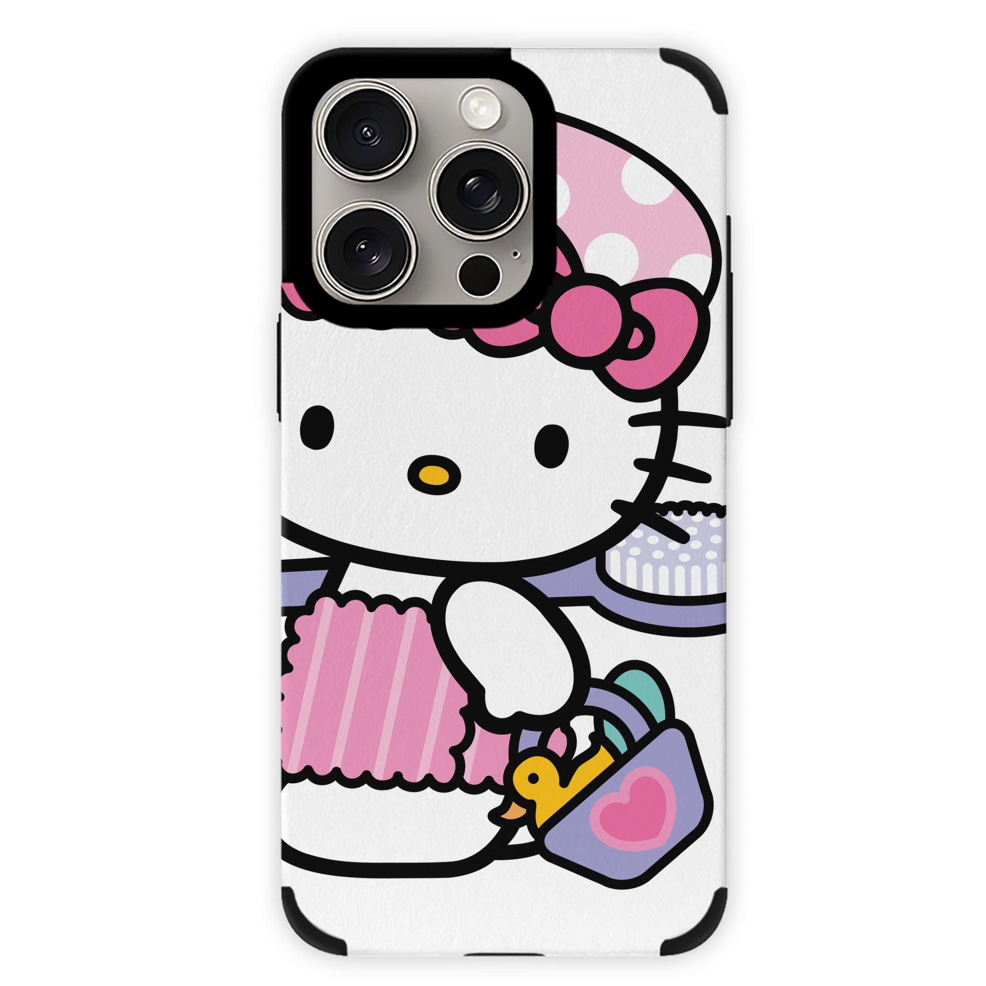 （画像用） Hello Kitty ハローキティ 【iPhone15ProMax対応】 PUレザー スマホケース 耐衝撃＆黄変防止