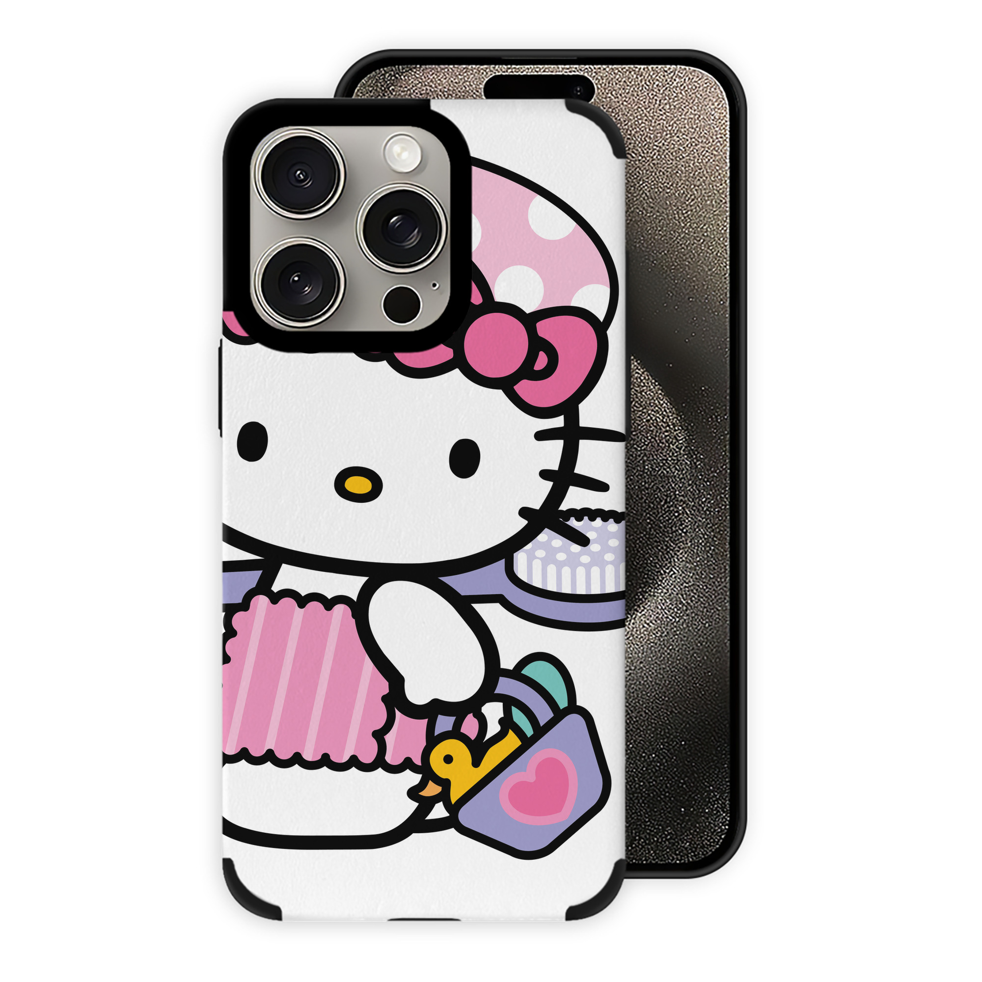 （画像用） Hello Kitty ハローキティ 【iPhone15ProMax対応】 PUレザー スマホケース 耐衝撃＆黄変防止