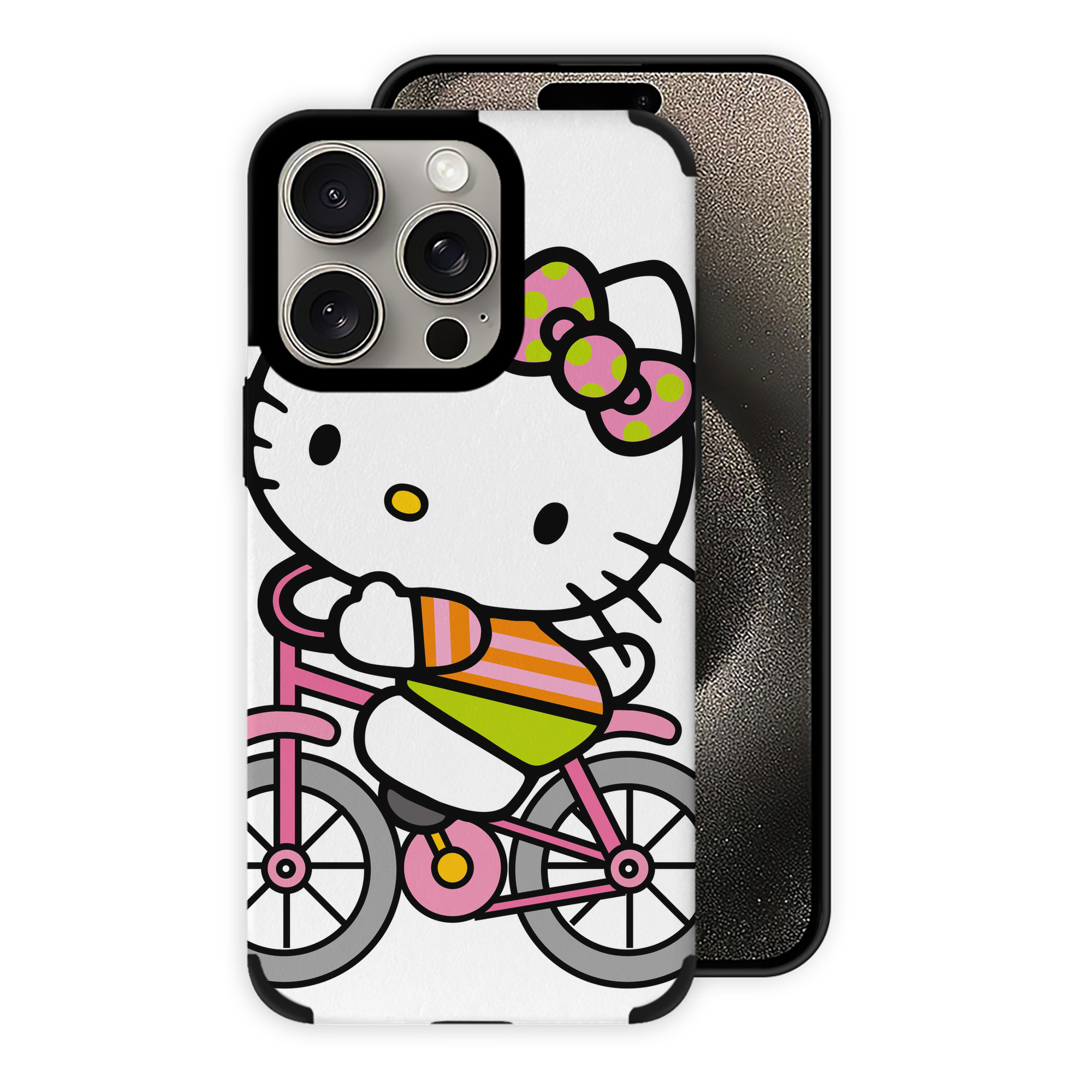 （画像用） Hello Kitty ハローキティ 【iPhone15ProMax対応】 PUレザー スマホケース 耐衝撃＆黄変防止