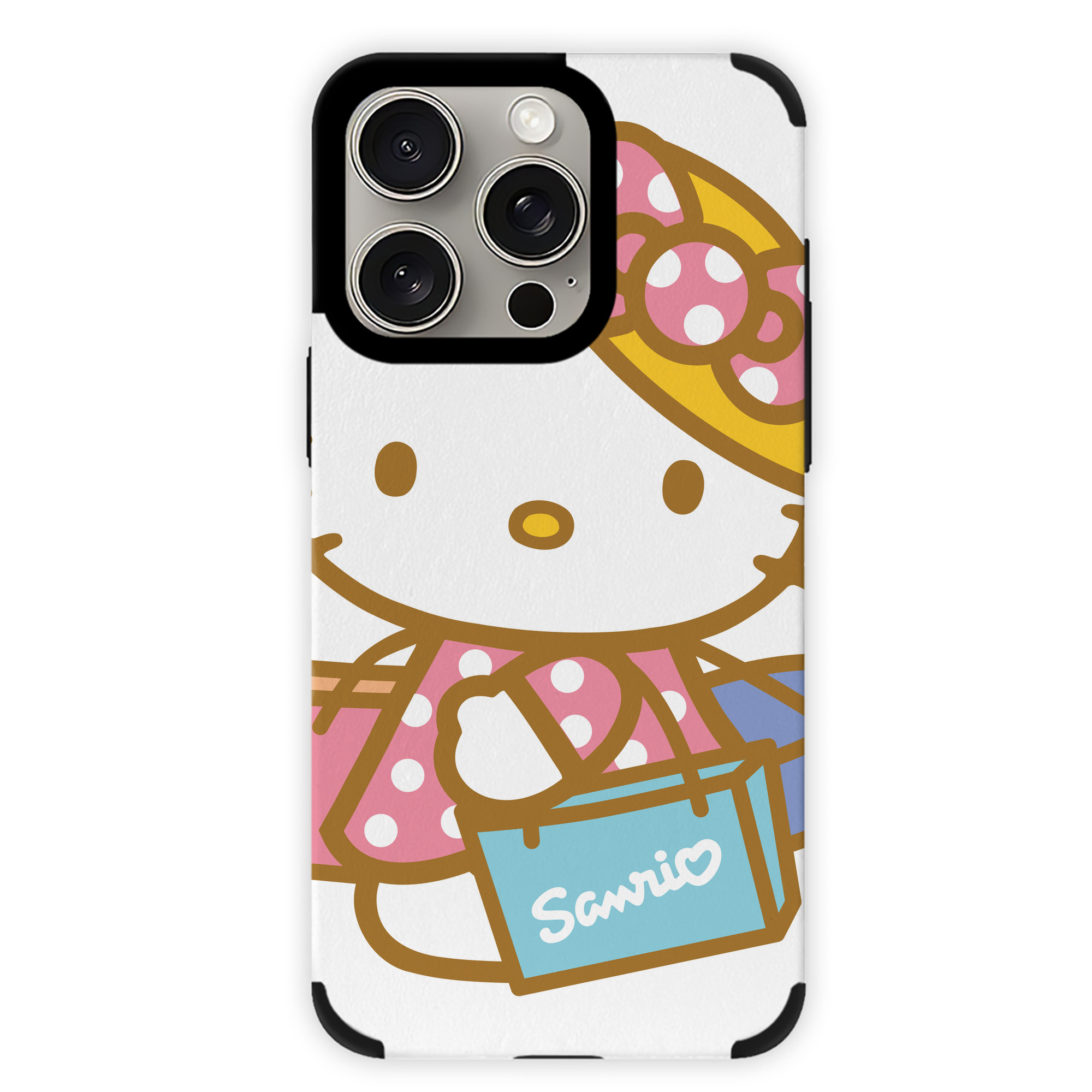 （画像用） Hello Kitty ハローキティ 【iPhone15ProMax対応】 PUレザー スマホケース 耐衝撃＆黄変防止