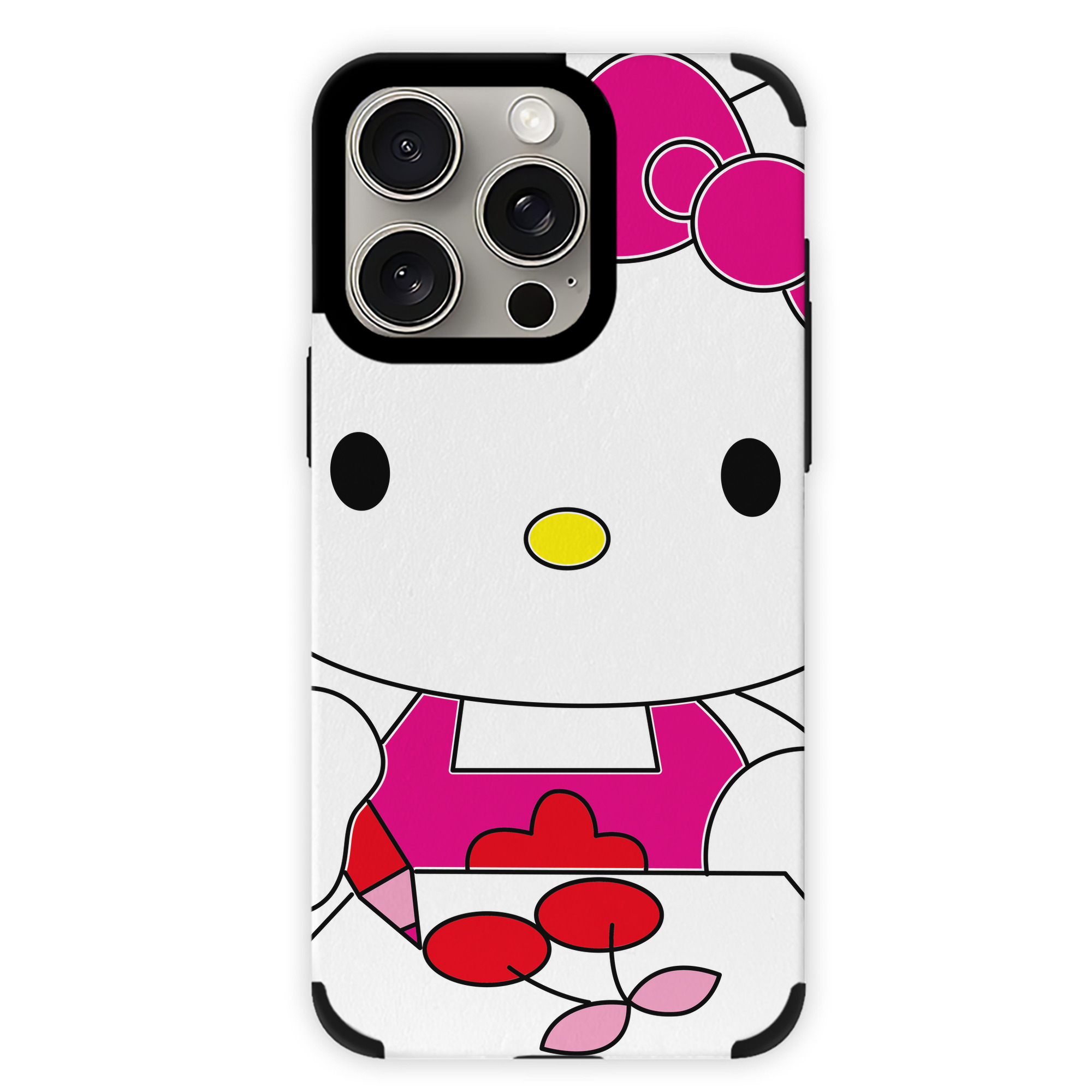 （画像用） Hello Kitty ハローキティ 【iPhone15ProMax対応】 PUレザー スマホケース 耐衝撃＆黄変防止