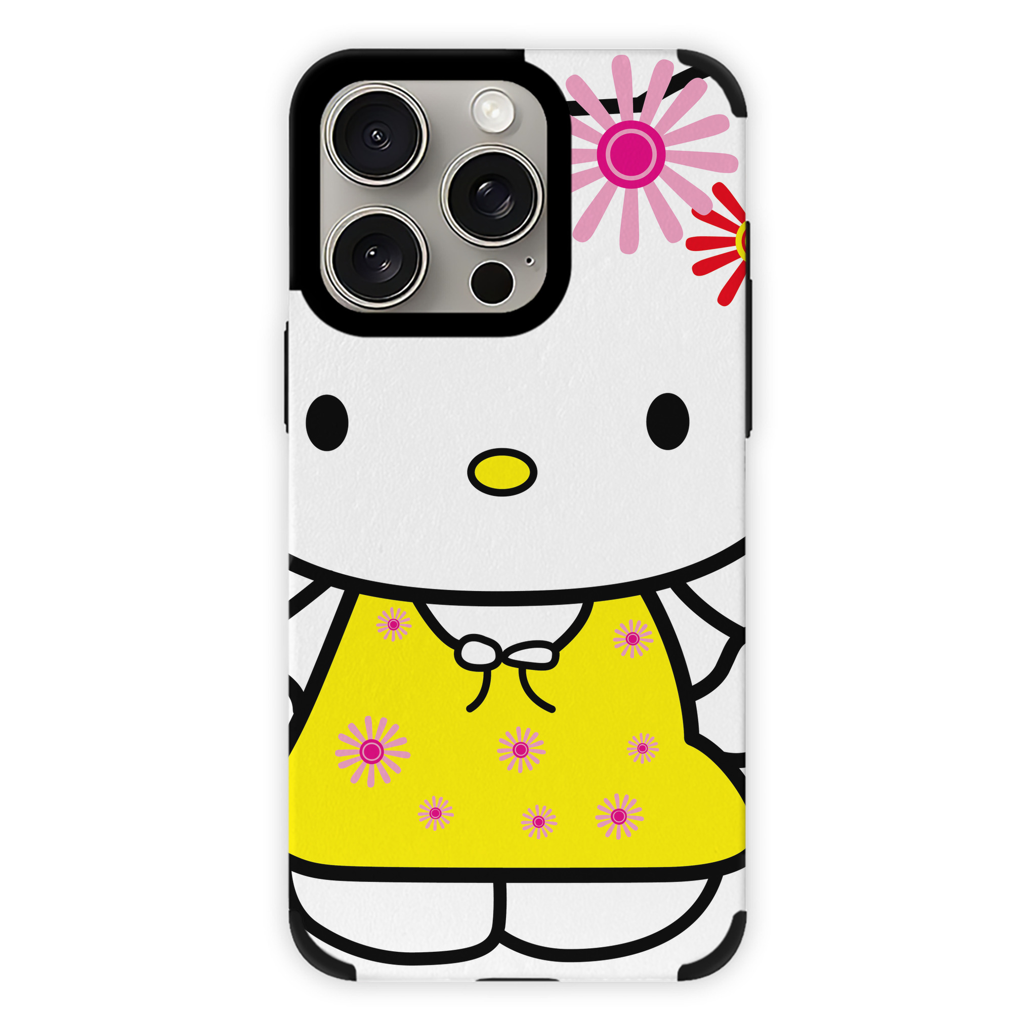 （画像用） Hello Kitty ハローキティ 【iPhone15ProMax対応】 PUレザー スマホケース 耐衝撃＆黄変防止