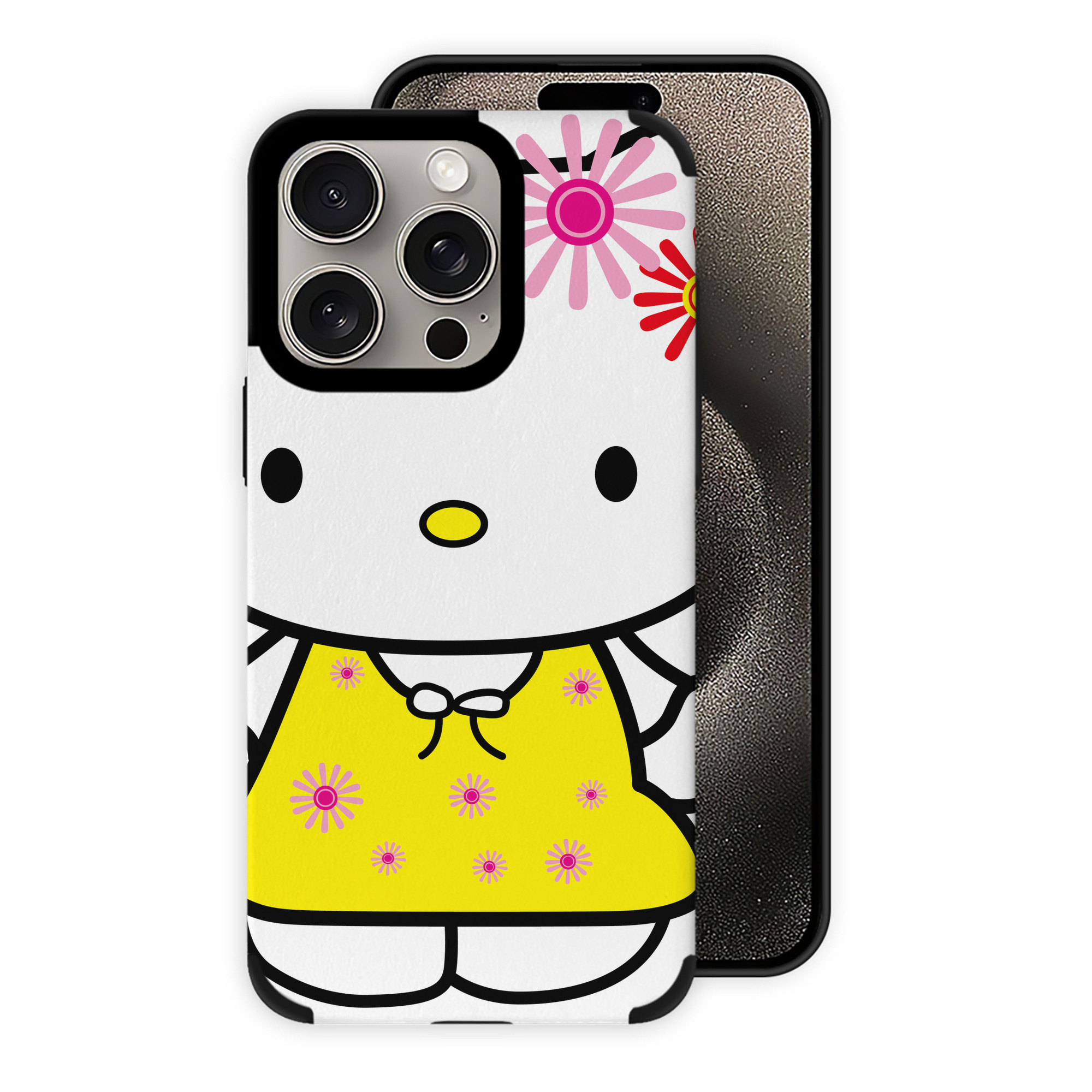 （画像用） Hello Kitty ハローキティ 【iPhone15ProMax対応】 PUレザー スマホケース 耐衝撃＆黄変防止