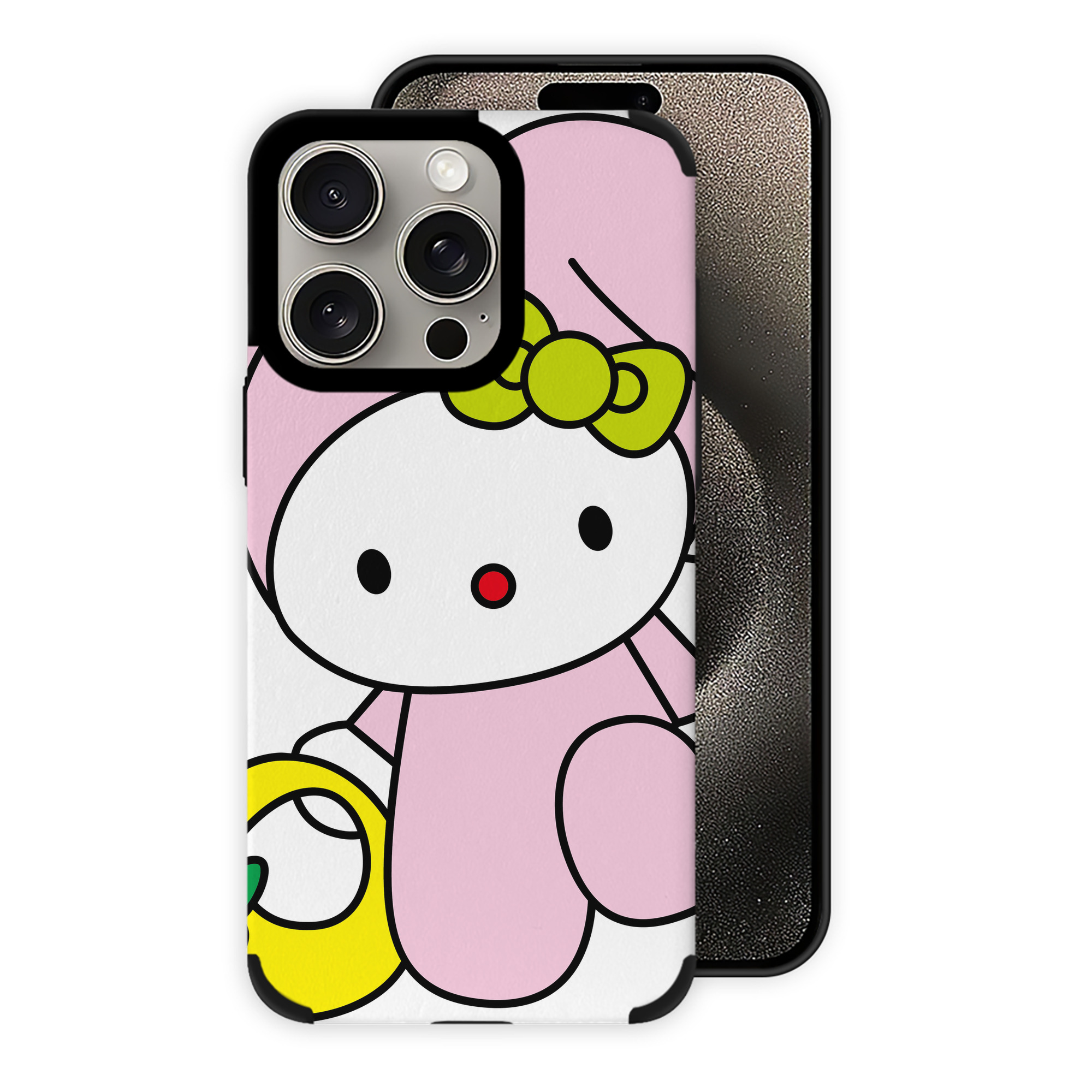 （画像用） Hello Kitty ハローキティ 【iPhone15ProMax対応】 PUレザー スマホケース 耐衝撃＆黄変防止