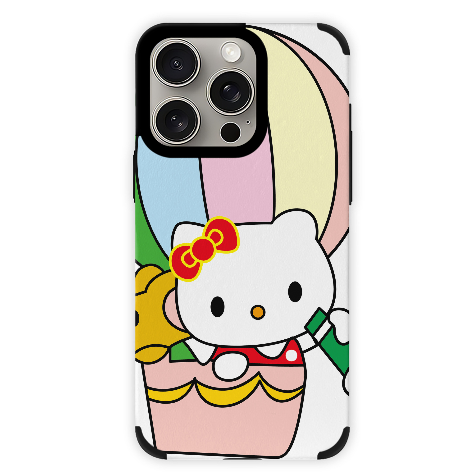（画像用） Hello Kitty ハローキティ 【iPhone15ProMax対応】 PUレザー スマホケース 耐衝撃＆黄変防止