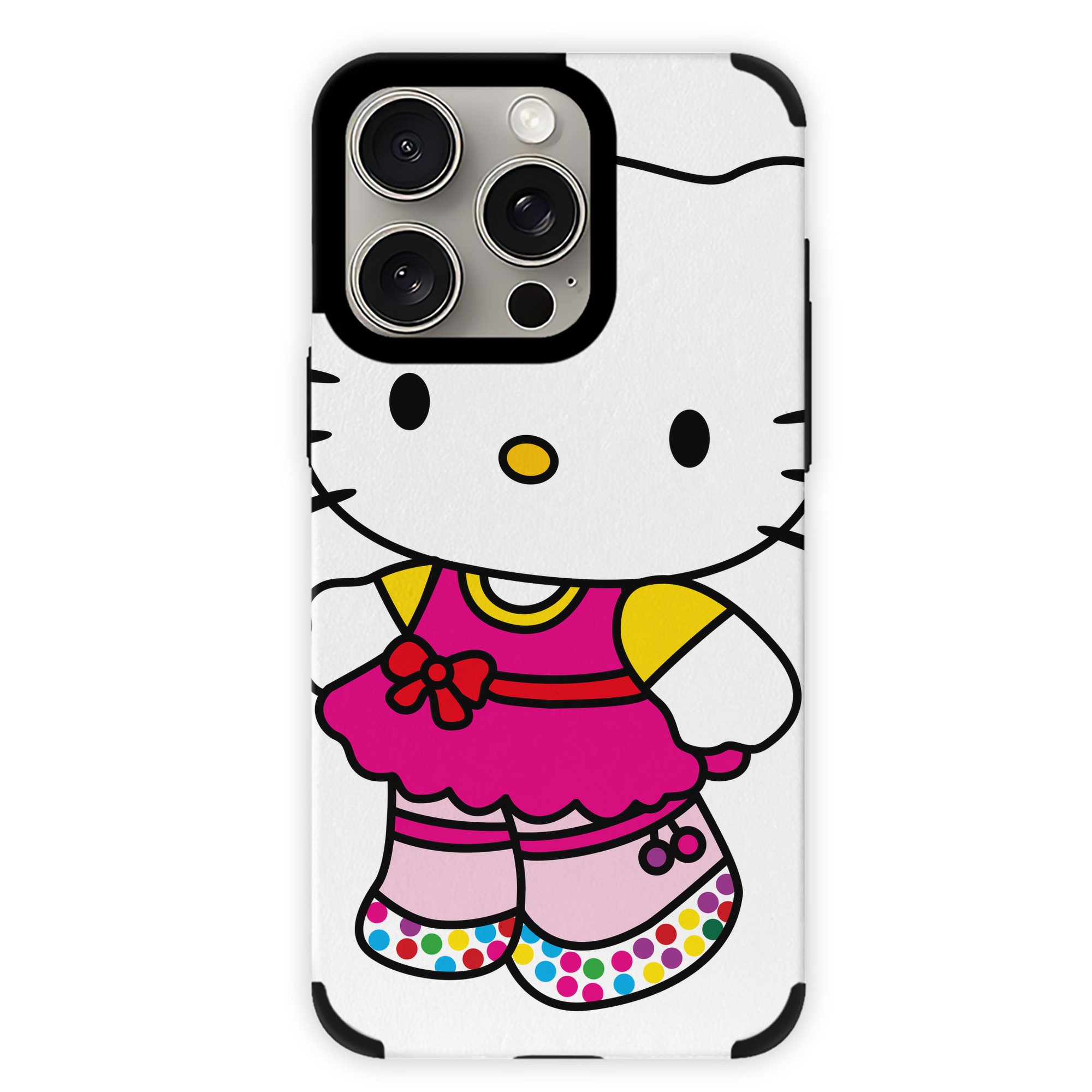 （画像用） Hello Kitty ハローキティ 【iPhone15ProMax対応】 PUレザー スマホケース 耐衝撃＆黄変防止