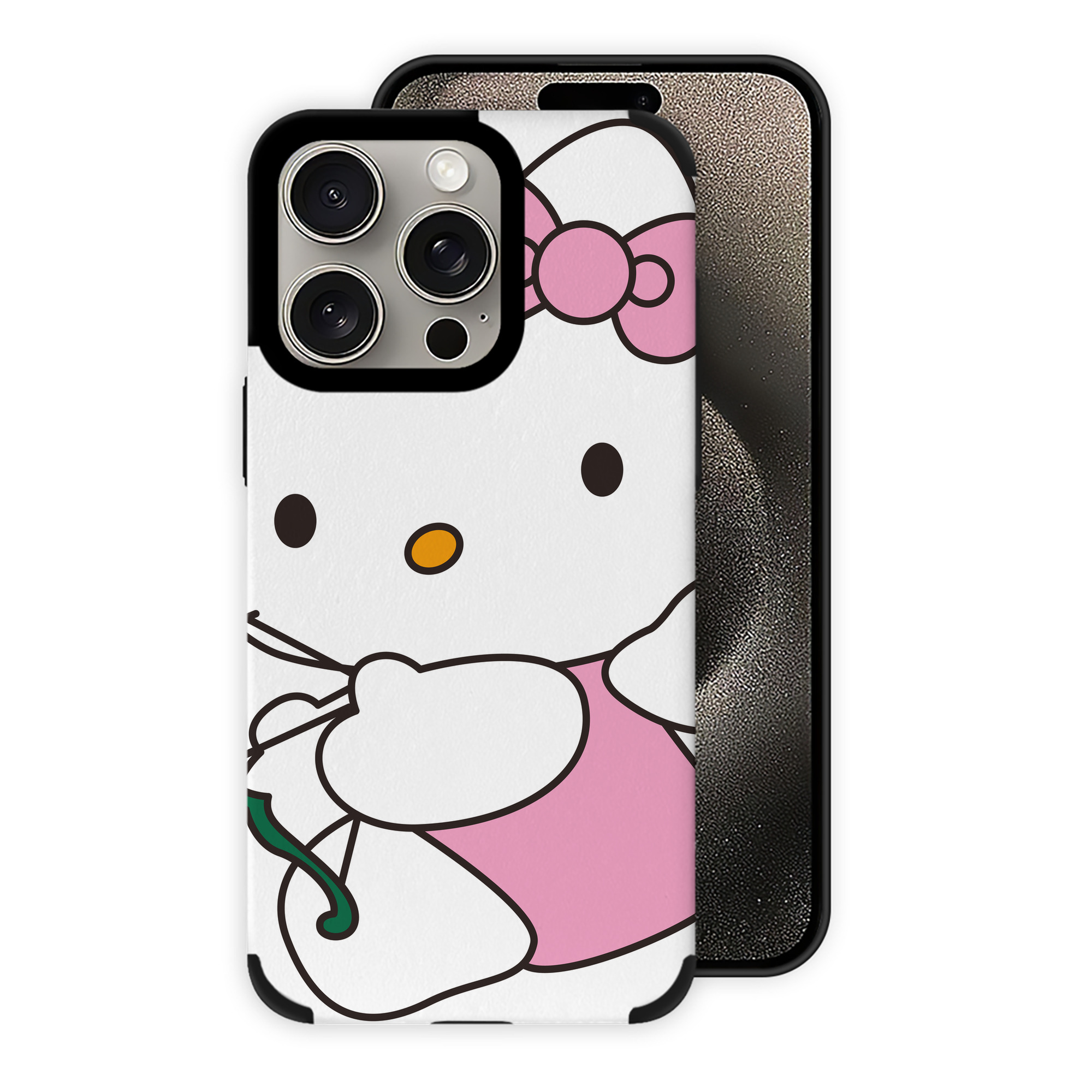 （画像用） Hello Kitty ハローキティ 【iPhone15ProMax対応】 PUレザー スマホケース 耐衝撃＆黄変防止