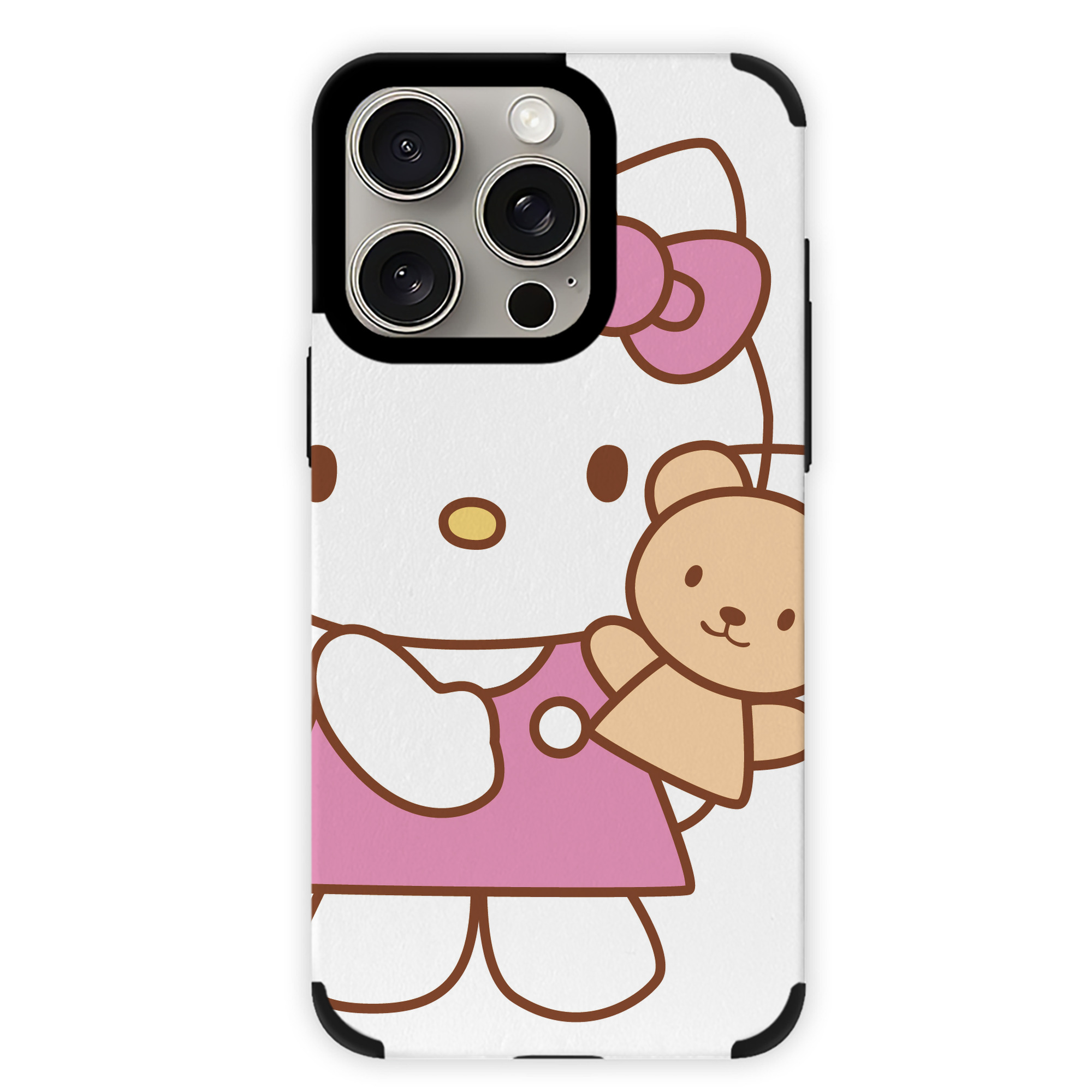 （画像用） Hello Kitty ハローキティ 【iPhone15ProMax対応】 PUレザー スマホケース 耐衝撃＆黄変防止