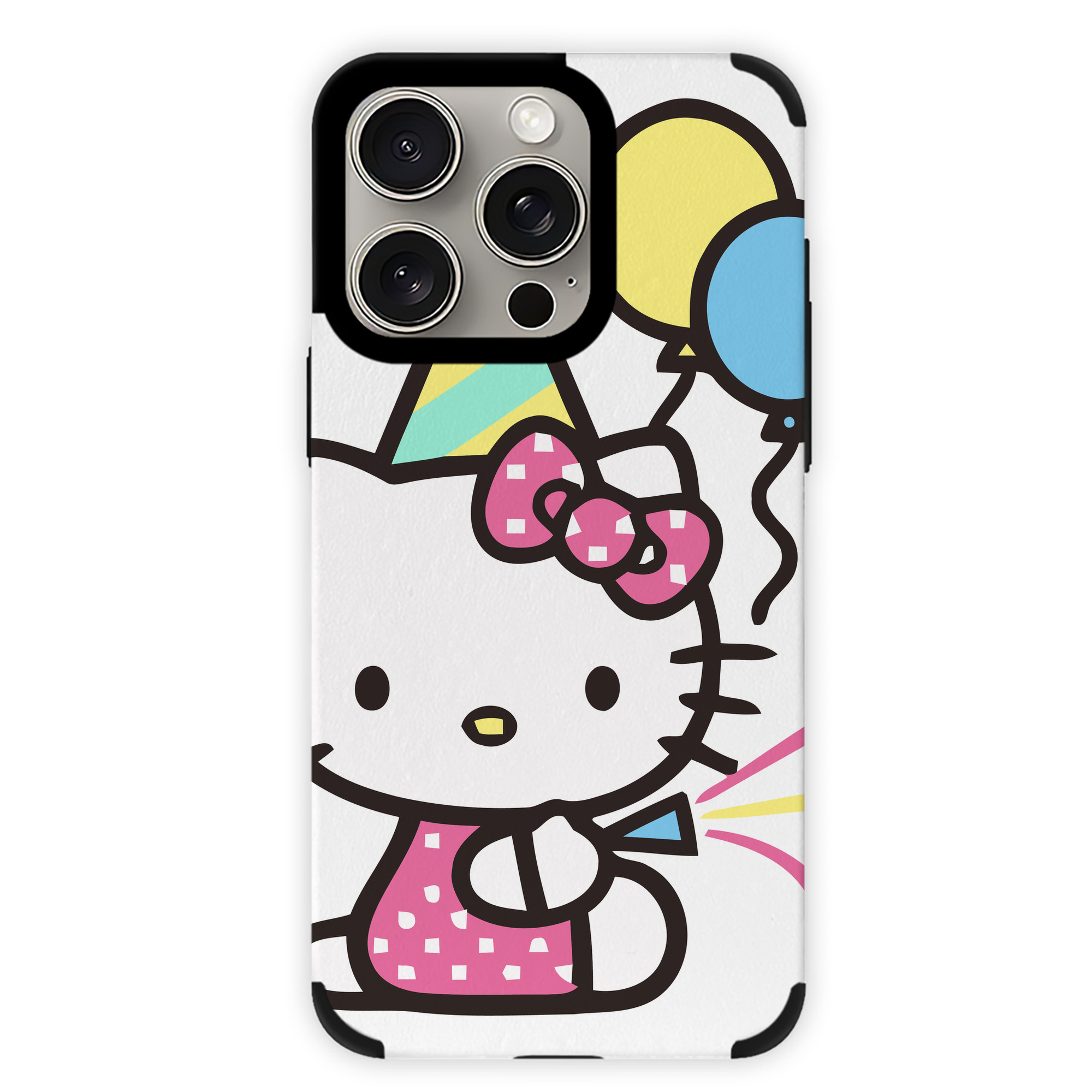 （画像用） Hello Kitty ハローキティ 【iPhone15ProMax対応】 PUレザー スマホケース 耐衝撃＆黄変防止