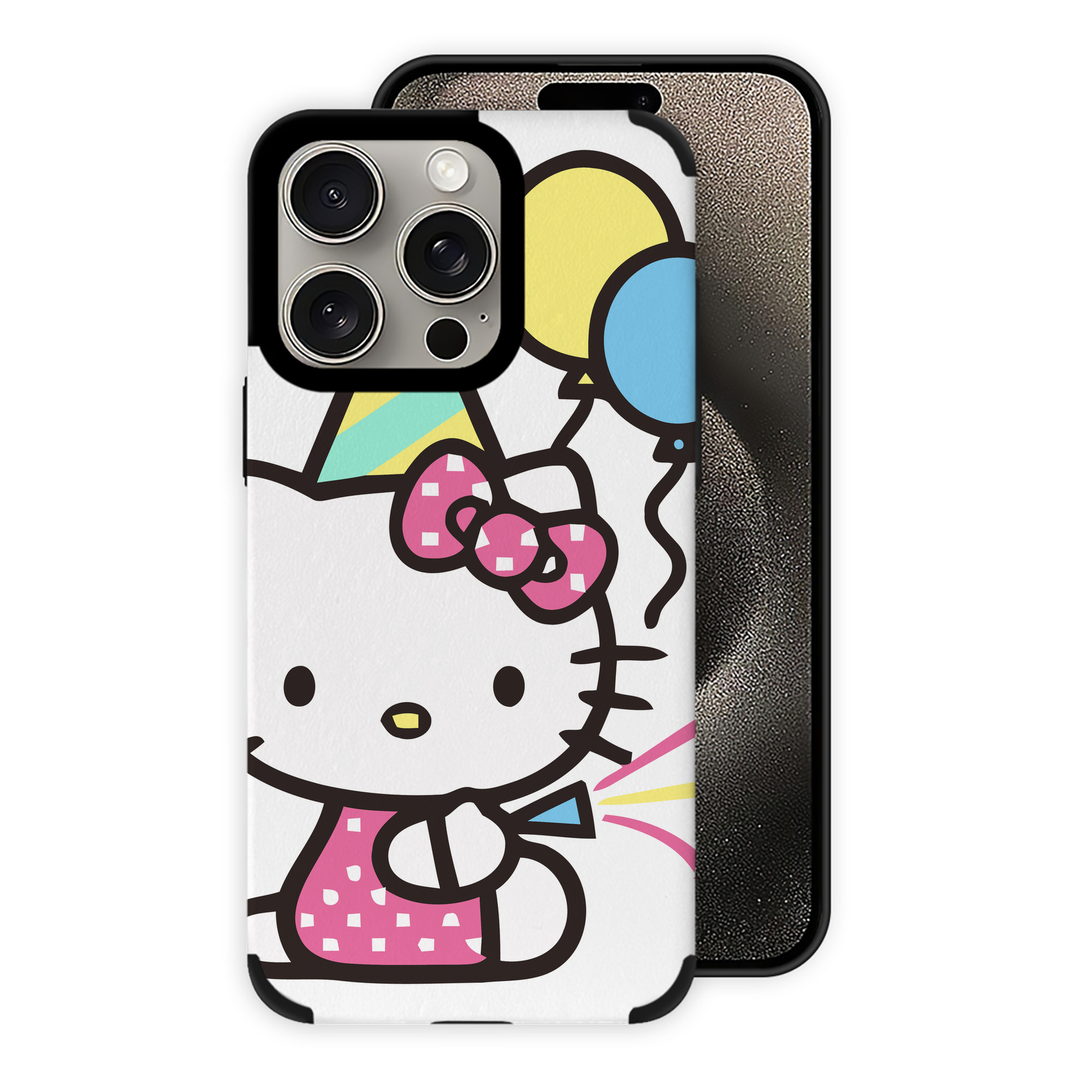 （画像用） Hello Kitty ハローキティ 【iPhone15ProMax対応】 PUレザー スマホケース 耐衝撃＆黄変防止