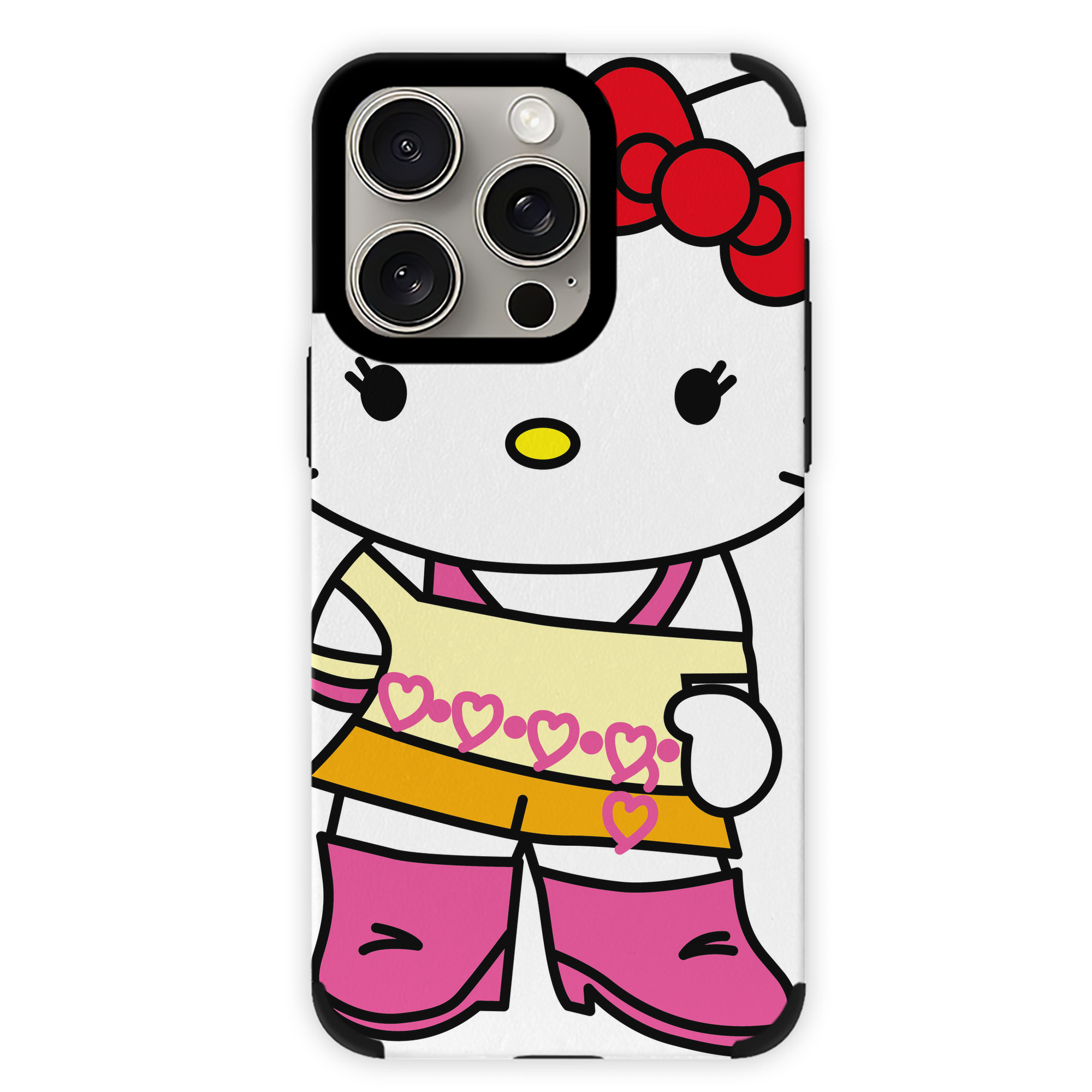 （画像用） Hello Kitty ハローキティ 【iPhone15ProMax対応】 PUレザー スマホケース 耐衝撃＆黄変防止