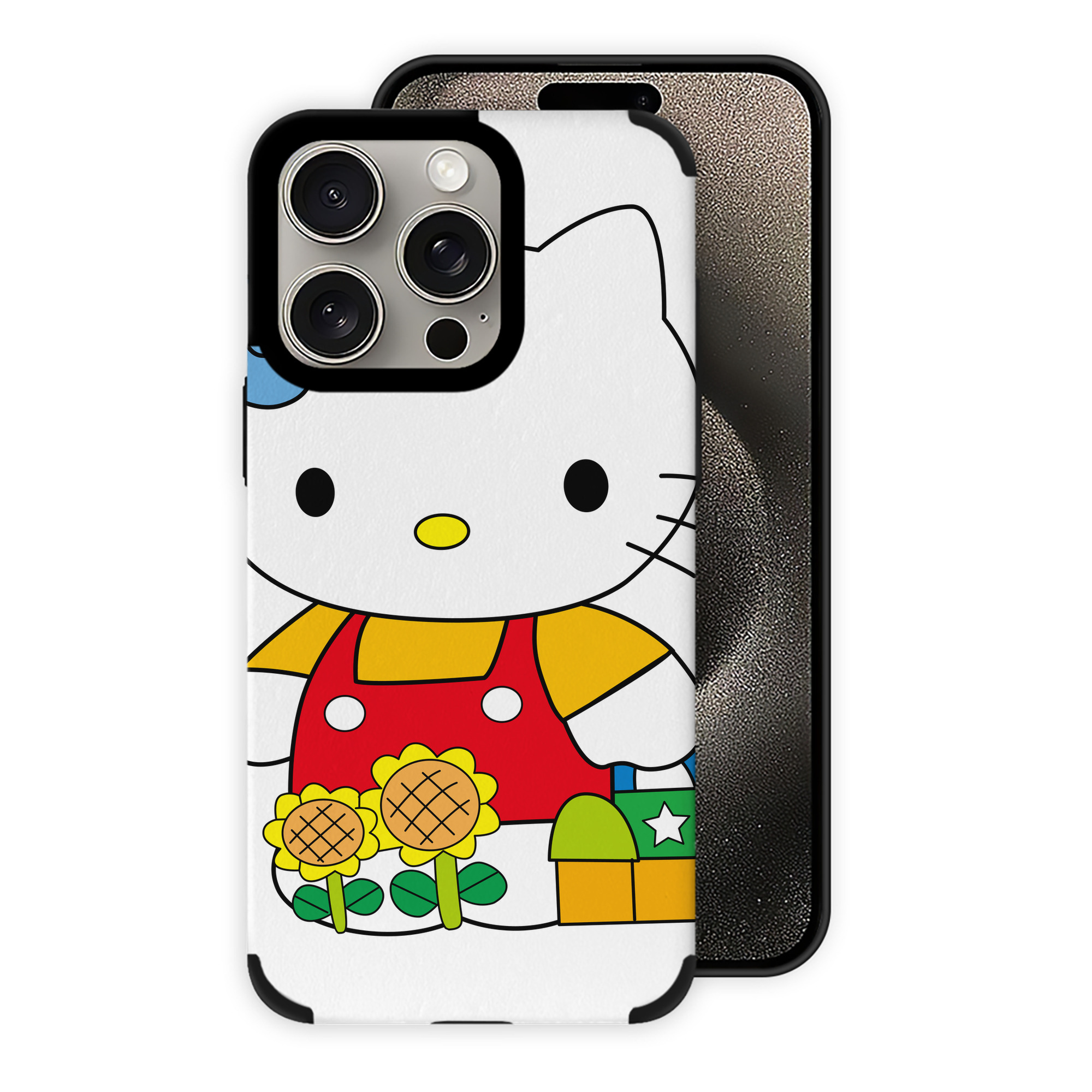 （画像用） Hello Kitty ハローキティ 【iPhone15ProMax対応】 PUレザー スマホケース 耐衝撃＆黄変防止