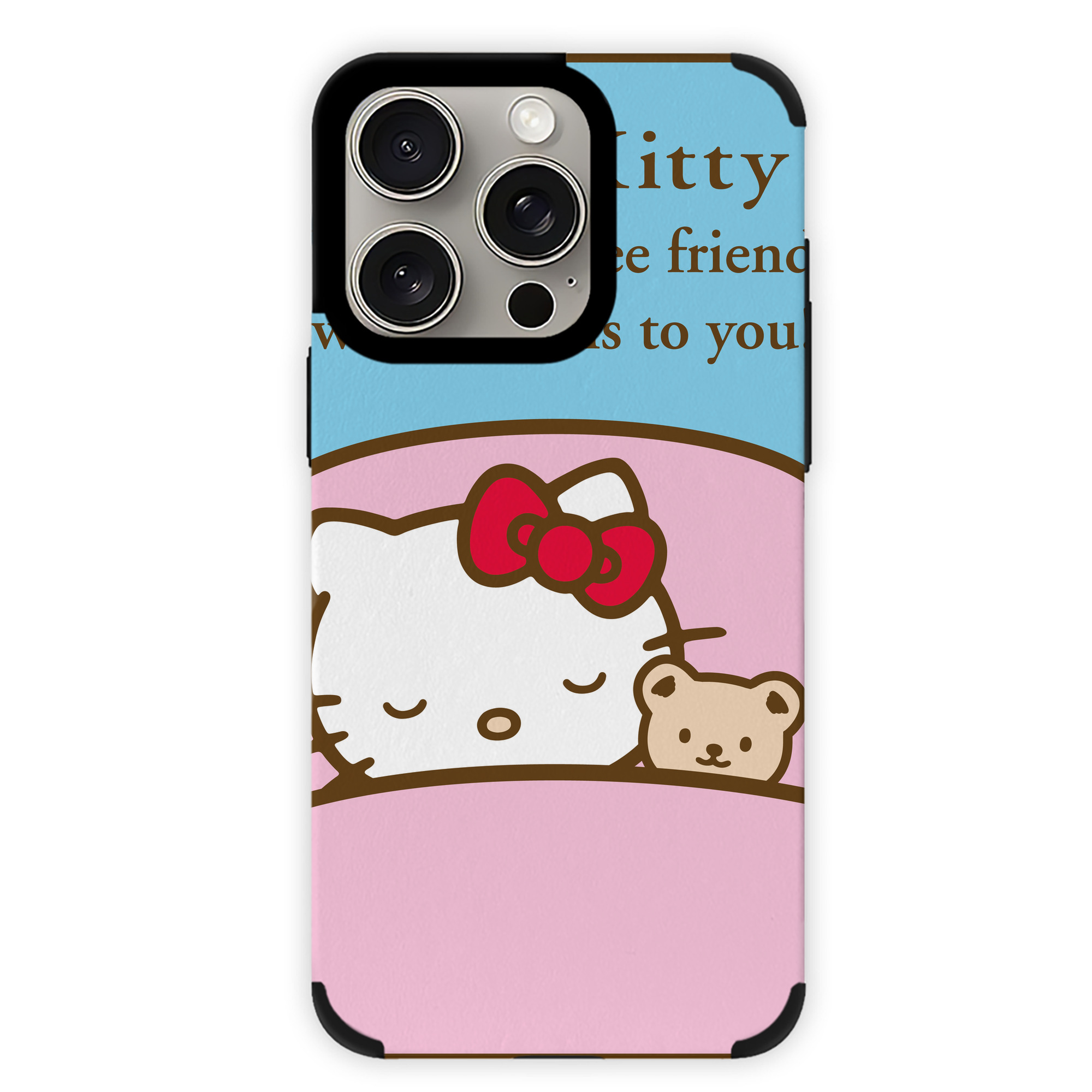 （画像用） Hello Kitty ハローキティ 【iPhone15ProMax対応】 PUレザー スマホケース 耐衝撃＆黄変防止