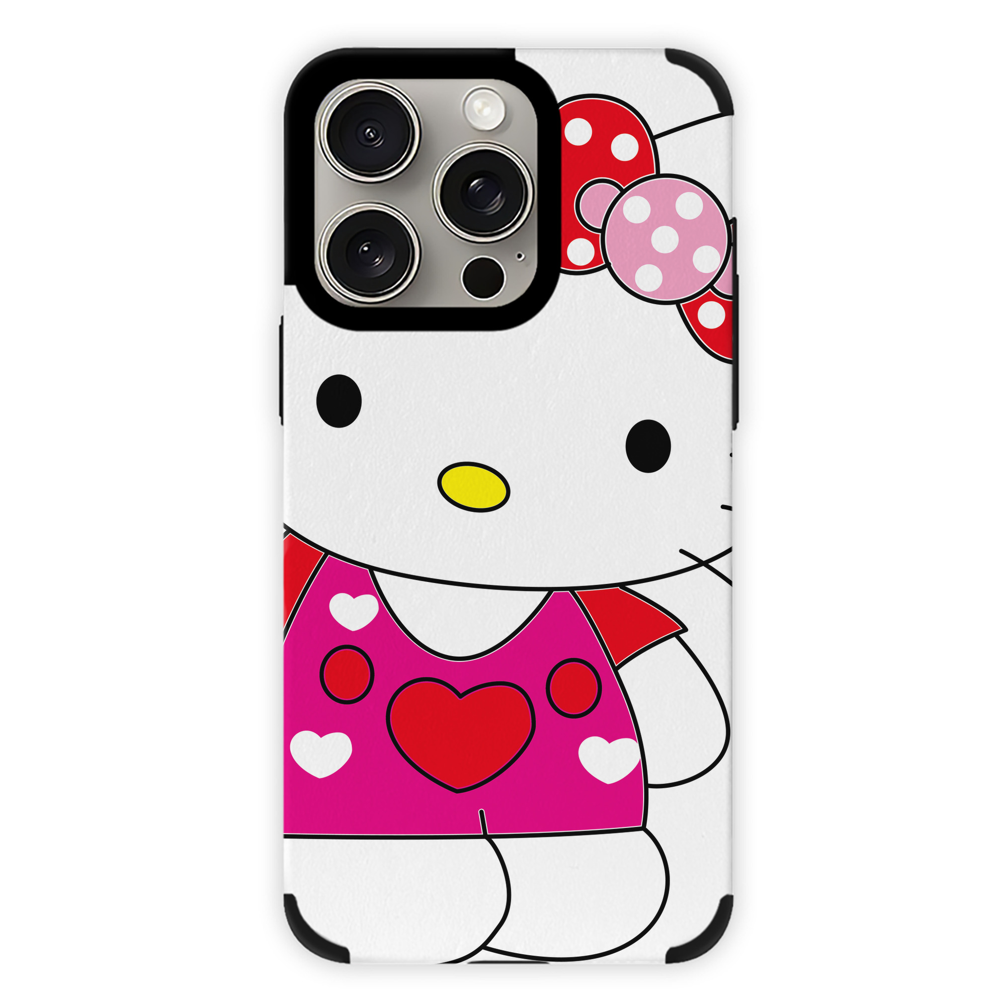 （画像用） Hello Kitty ハローキティ 【iPhone15ProMax対応】 PUレザー スマホケース 耐衝撃＆黄変防止