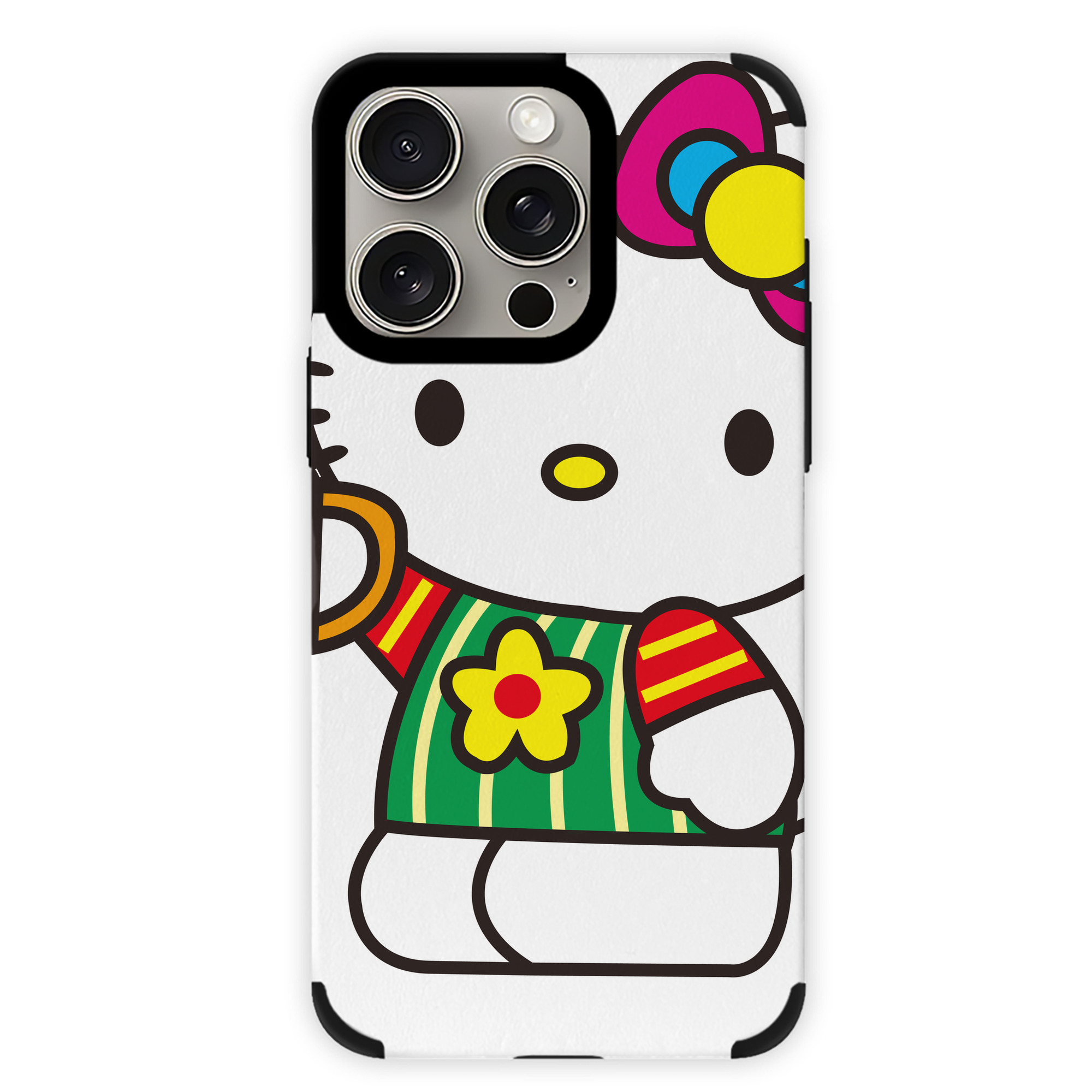 （画像用） Hello Kitty ハローキティ 【iPhone15ProMax対応】 PUレザー スマホケース 耐衝撃＆黄変防止