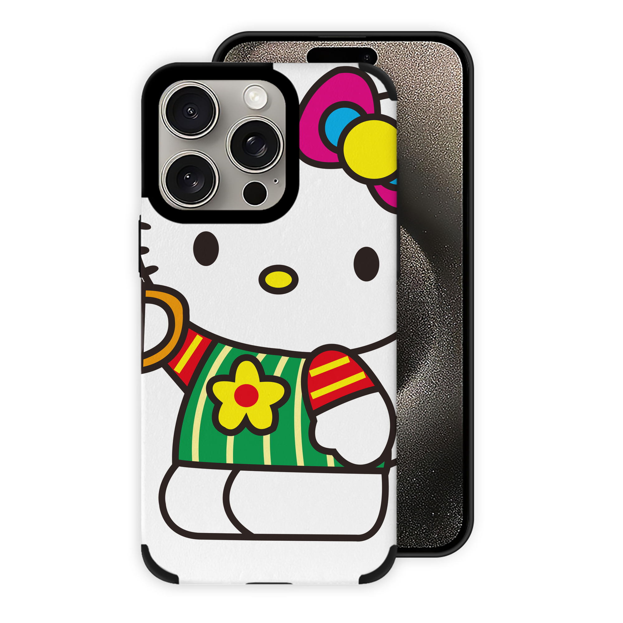 （画像用） Hello Kitty ハローキティ 【iPhone15ProMax対応】 PUレザー スマホケース 耐衝撃＆黄変防止