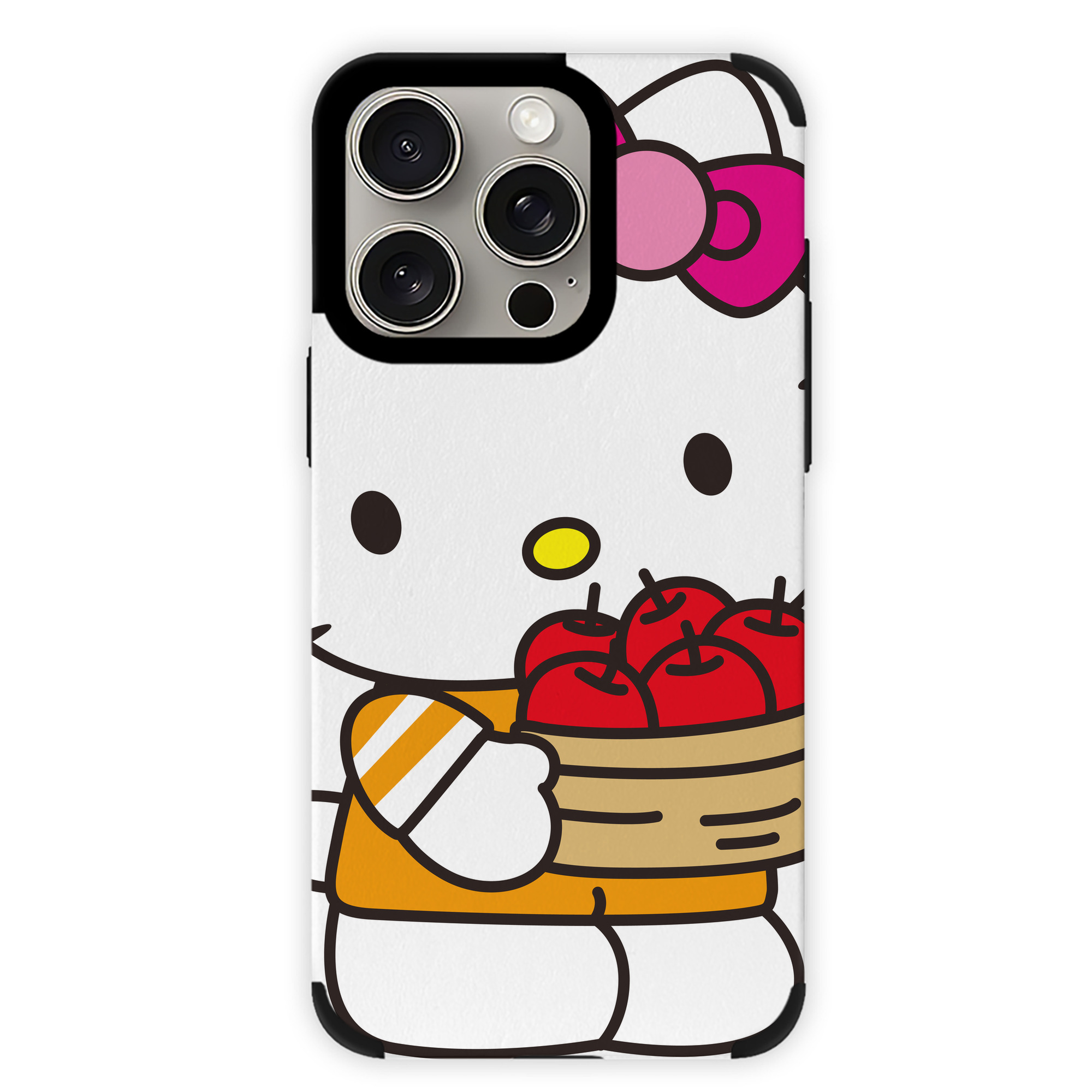 （画像用） Hello Kitty ハローキティ 【iPhone15ProMax対応】 PUレザー スマホケース 耐衝撃＆黄変防止