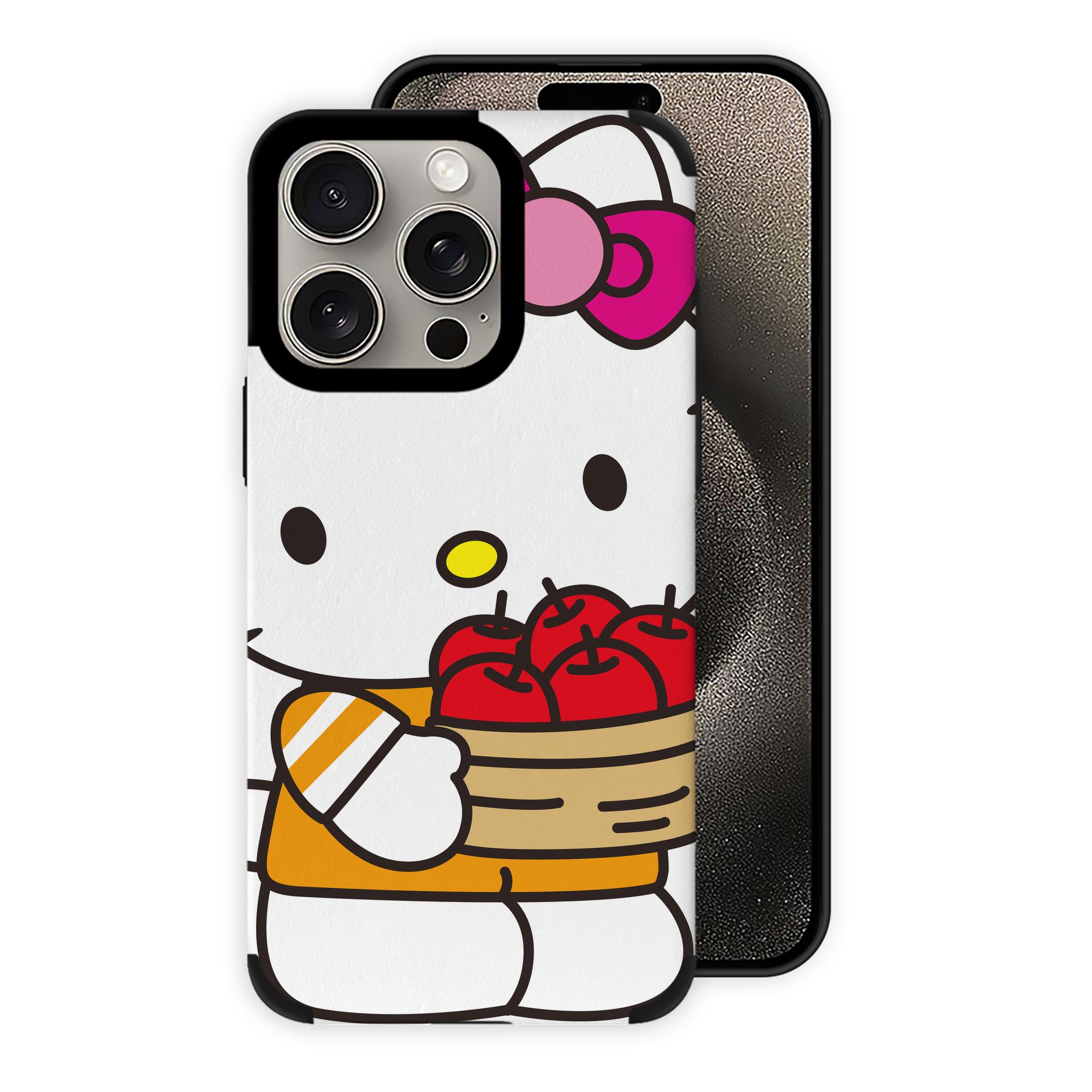 （画像用） Hello Kitty ハローキティ 【iPhone15ProMax対応】 PUレザー スマホケース 耐衝撃＆黄変防止