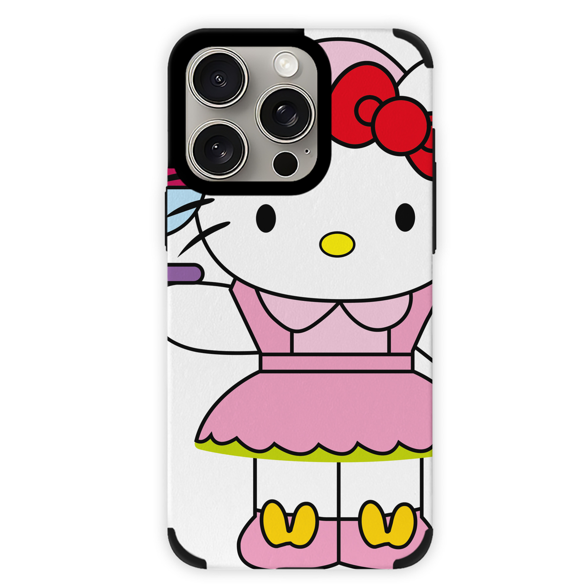 （画像用） Hello Kitty ハローキティ 【iPhone15ProMax対応】 PUレザー スマホケース 耐衝撃＆黄変防止