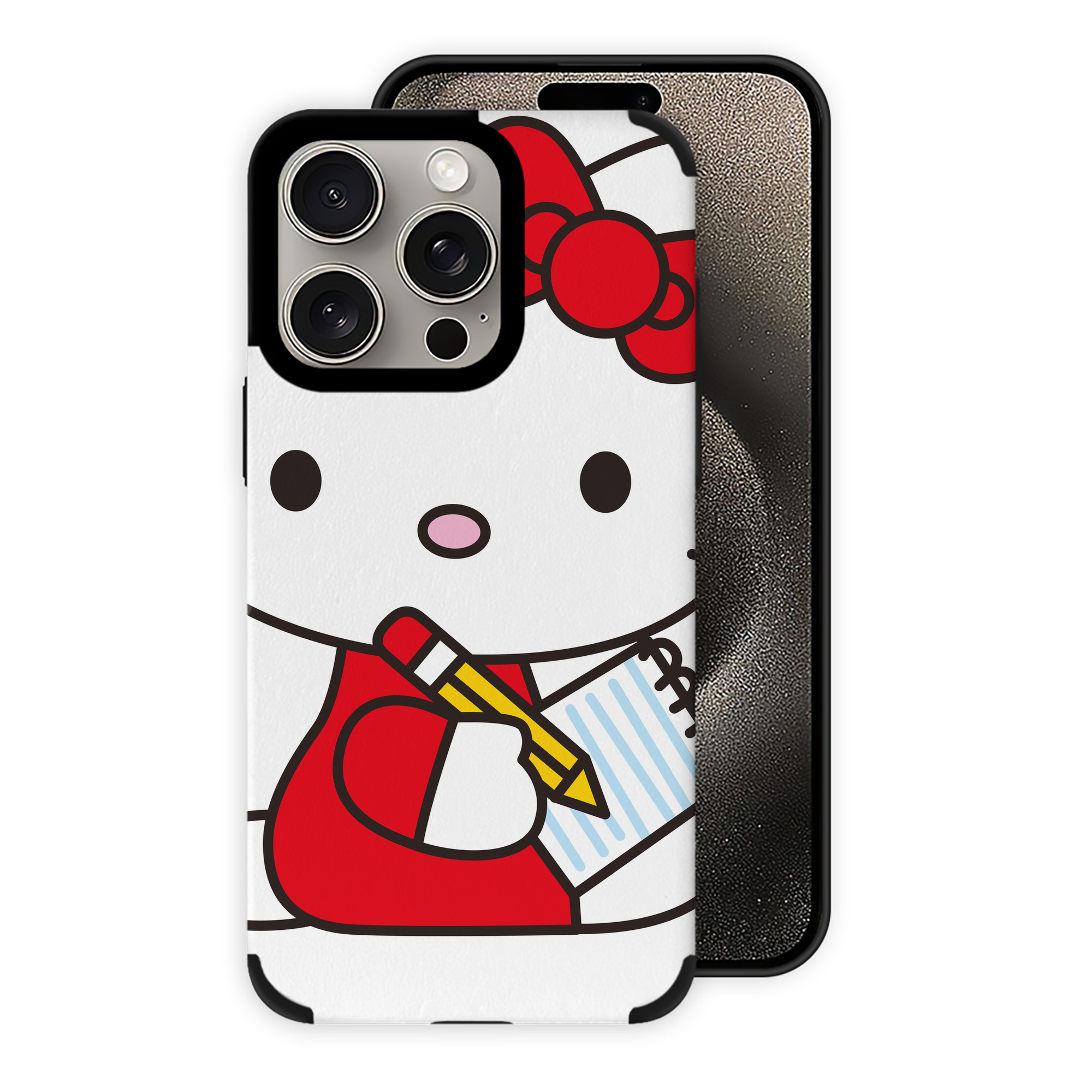 （画像用） Hello Kitty ハローキティ 【iPhone15ProMax対応】 PUレザー スマホケース 耐衝撃＆黄変防止