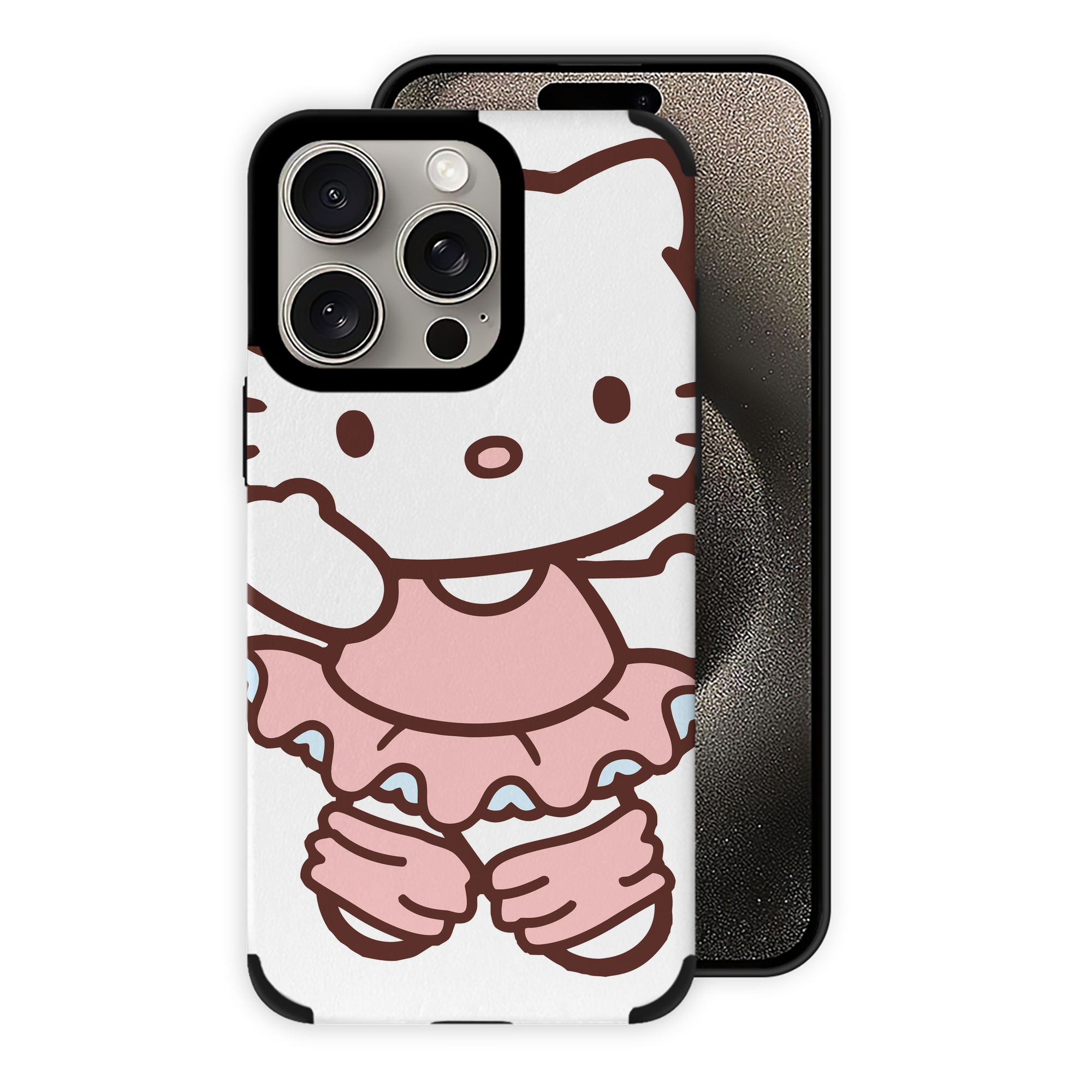 （画像用） Hello Kitty ハローキティ 【iPhone15ProMax対応】 PUレザー スマホケース 耐衝撃＆黄変防止