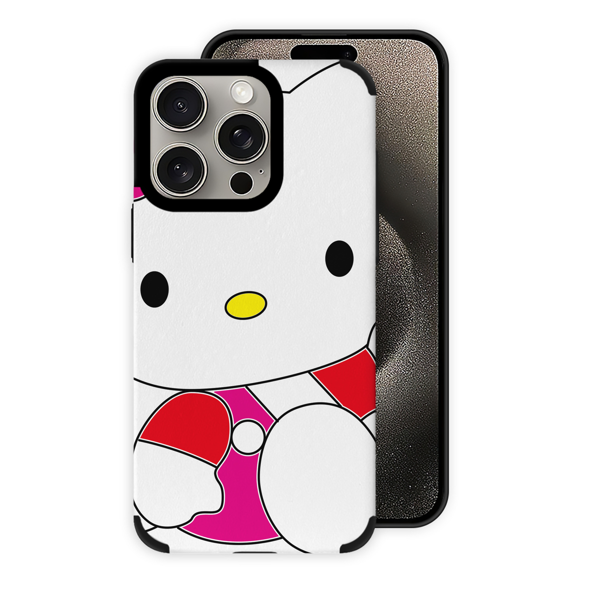 （画像用） Hello Kitty ハローキティ 【iPhone15ProMax対応】 PUレザー スマホケース 耐衝撃＆黄変防止