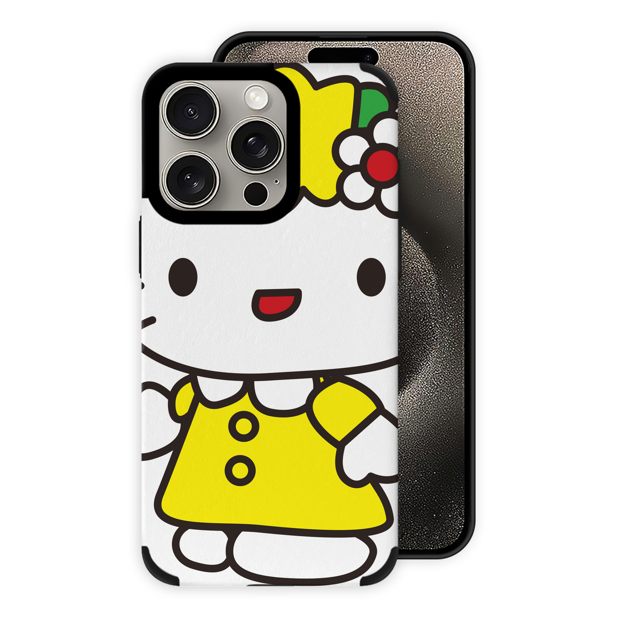 （画像用） Hello Kitty ハローキティ 【iPhone15ProMax対応】 PUレザー スマホケース 耐衝撃＆黄変防止