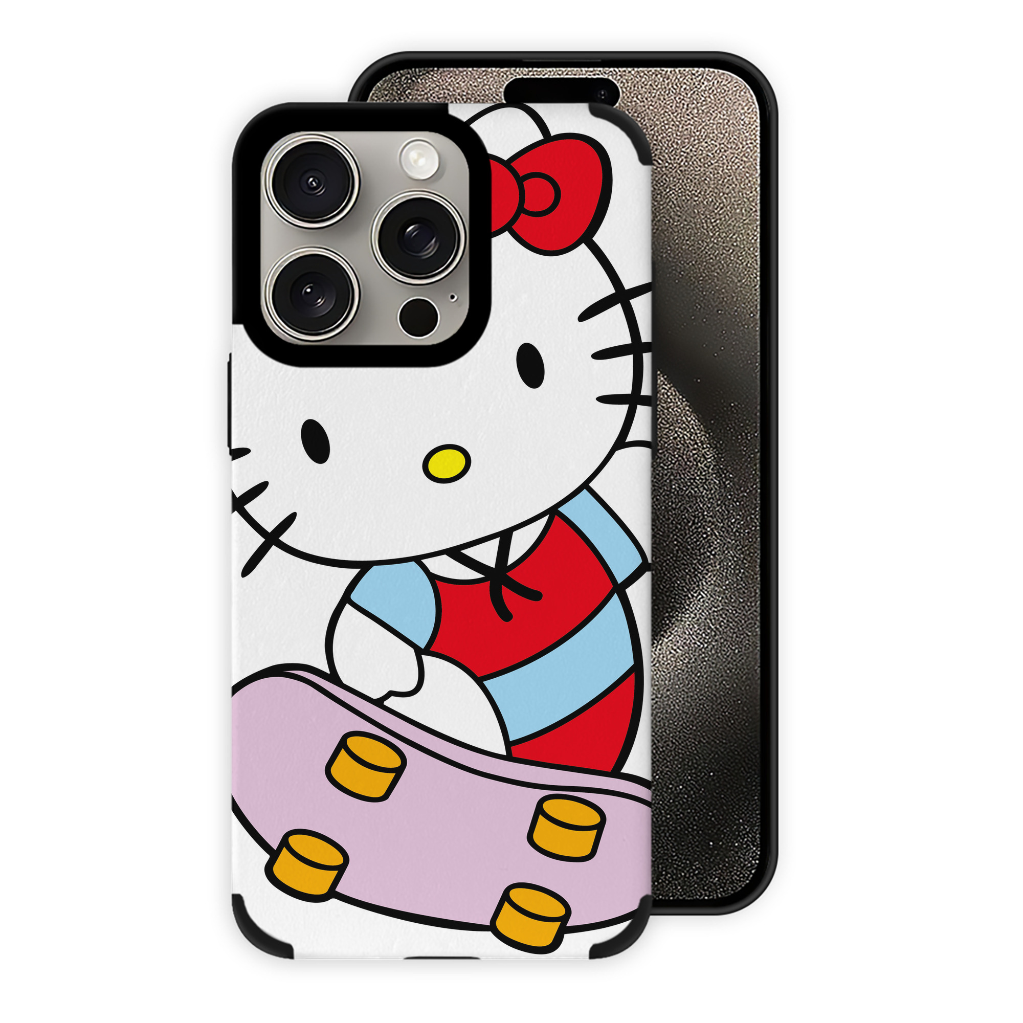 （画像用） Hello Kitty ハローキティ 【iPhone15ProMax対応】 PUレザー スマホケース 耐衝撃＆黄変防止
