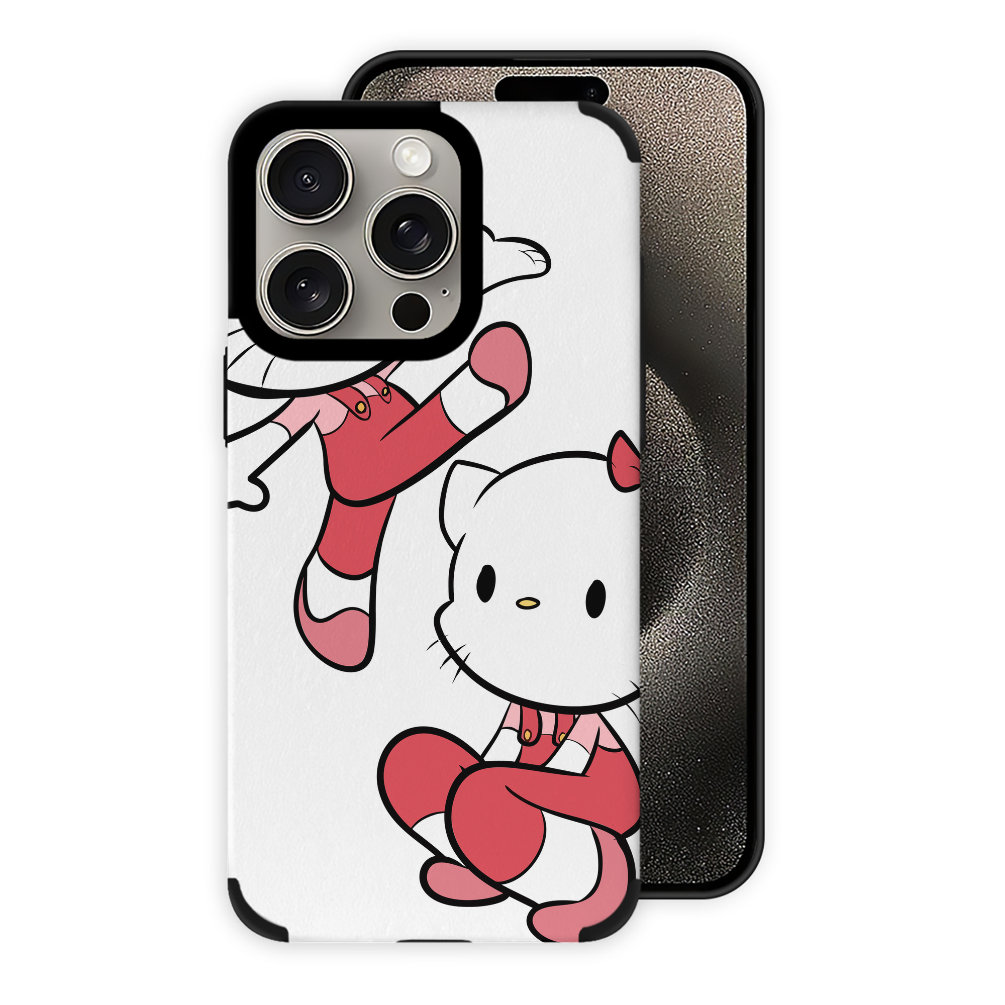 （画像用） Hello Kitty ハローキティ 【iPhone15ProMax対応】 PUレザー スマホケース 耐衝撃＆黄変防止