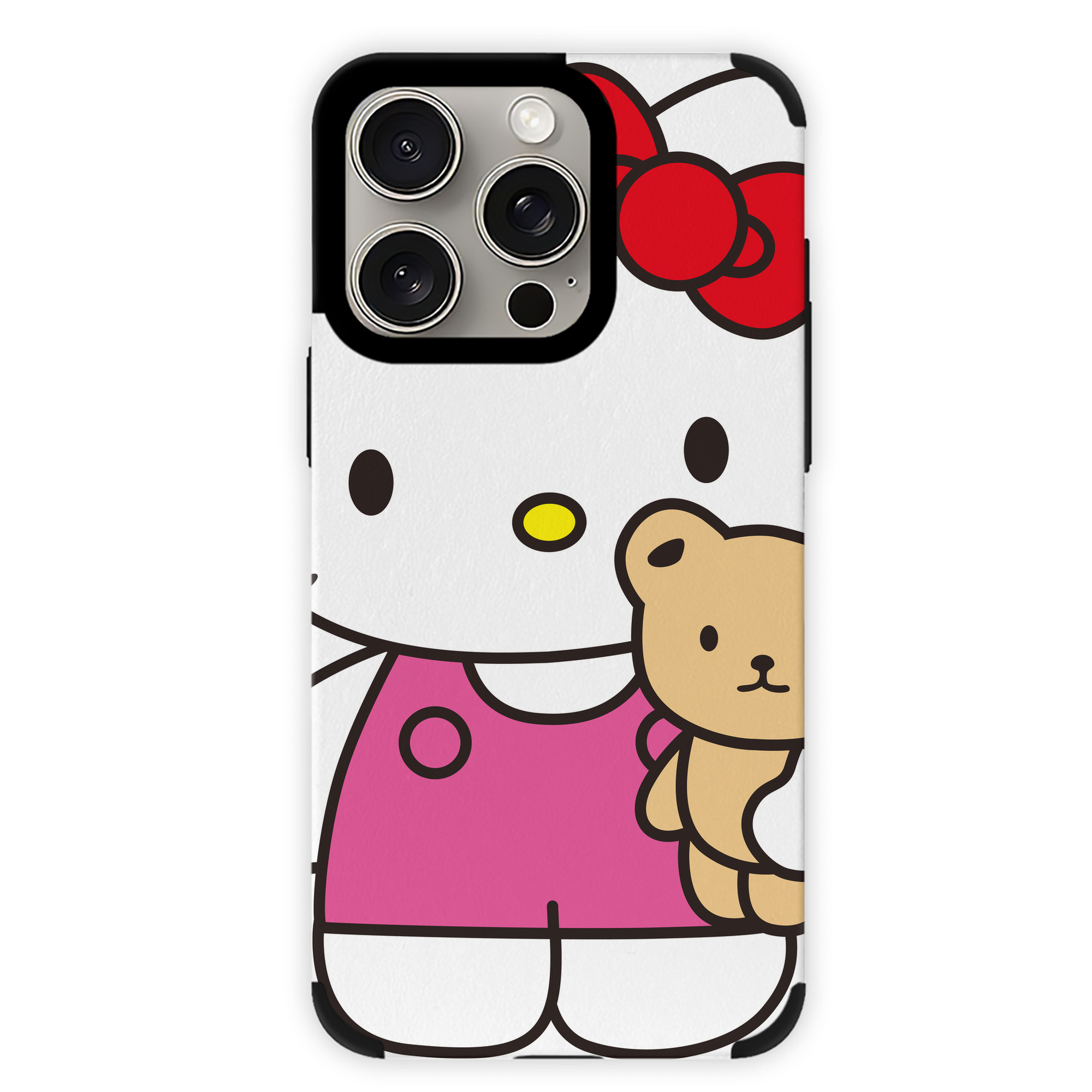 （画像用） Hello Kitty ハローキティ 【iPhone15ProMax対応】 PUレザー スマホケース 耐衝撃＆黄変防止