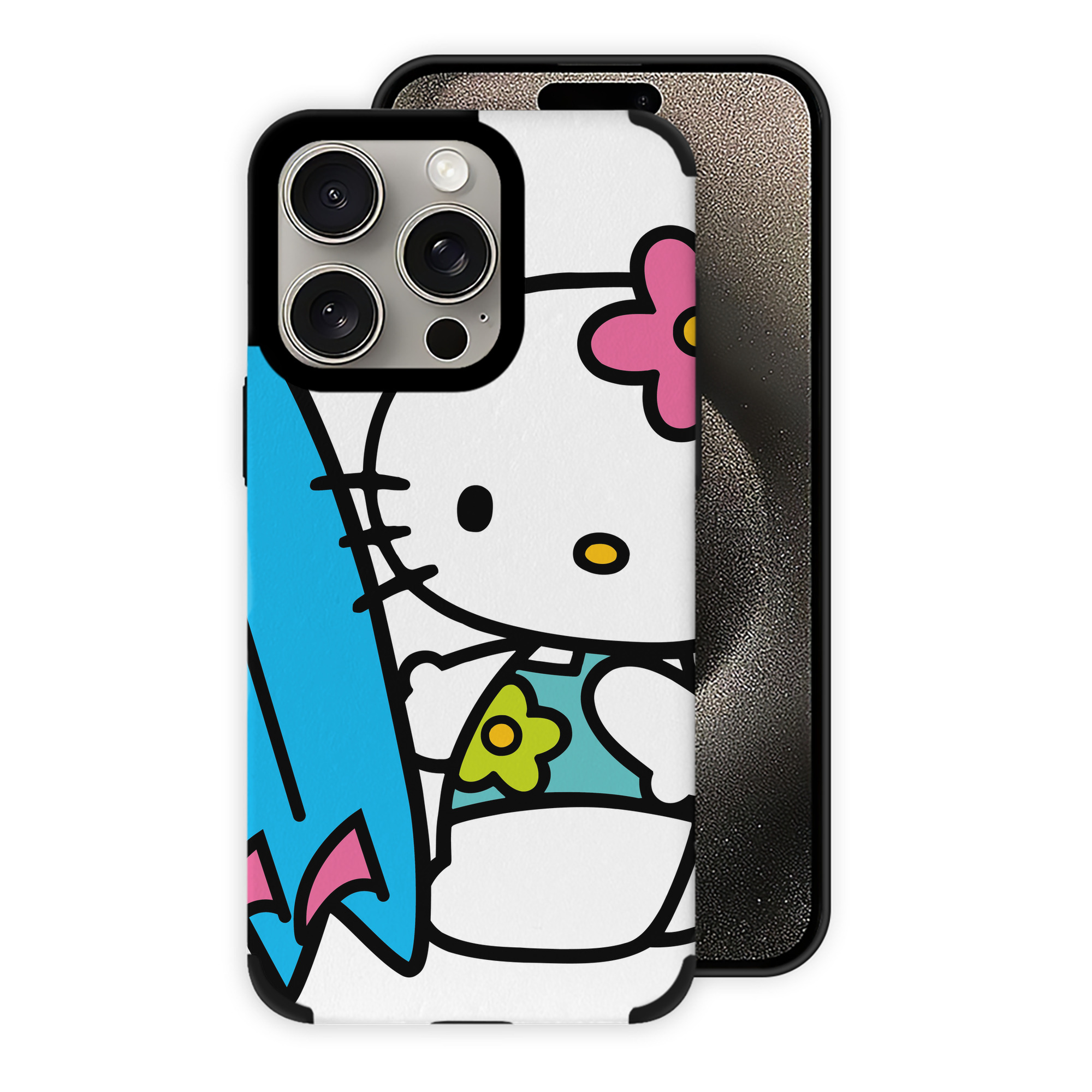 （画像用） Hello Kitty ハローキティ 【iPhone15ProMax対応】 PUレザー スマホケース 耐衝撃＆黄変防止