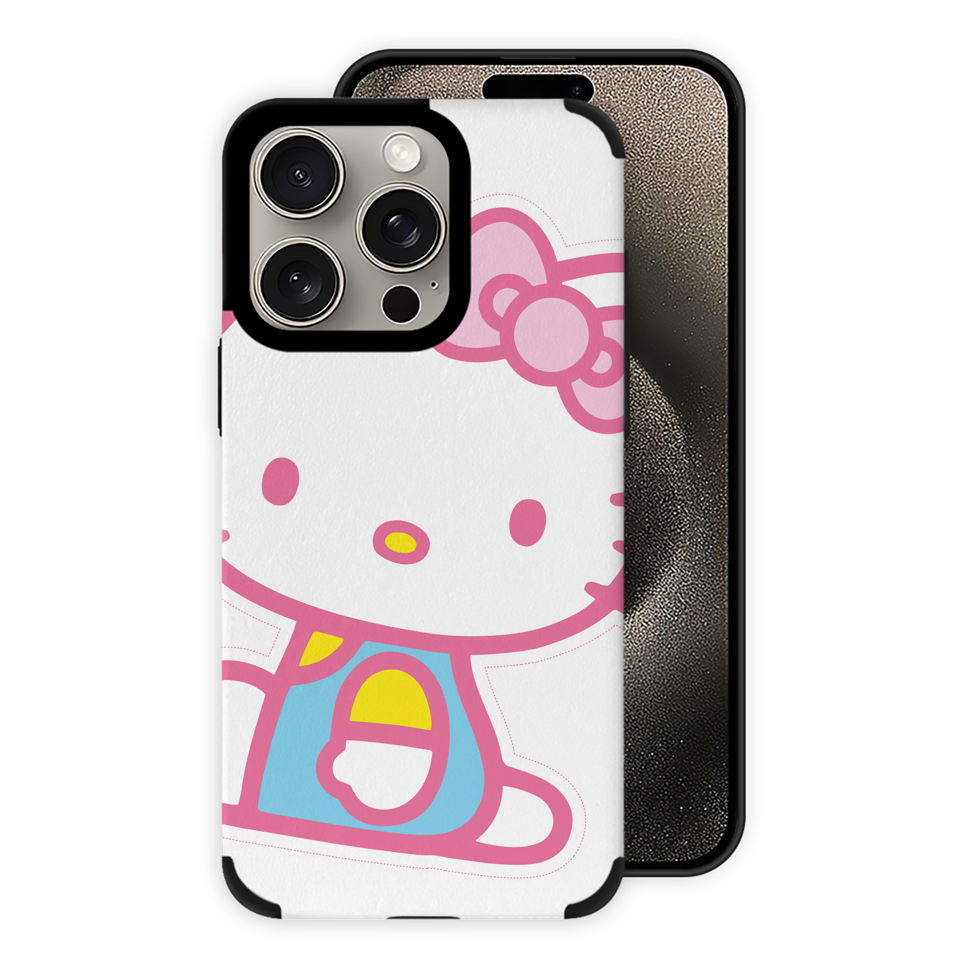 （画像用） Hello Kitty ハローキティ 【iPhone15ProMax対応】 PUレザー スマホケース 耐衝撃＆黄変防止