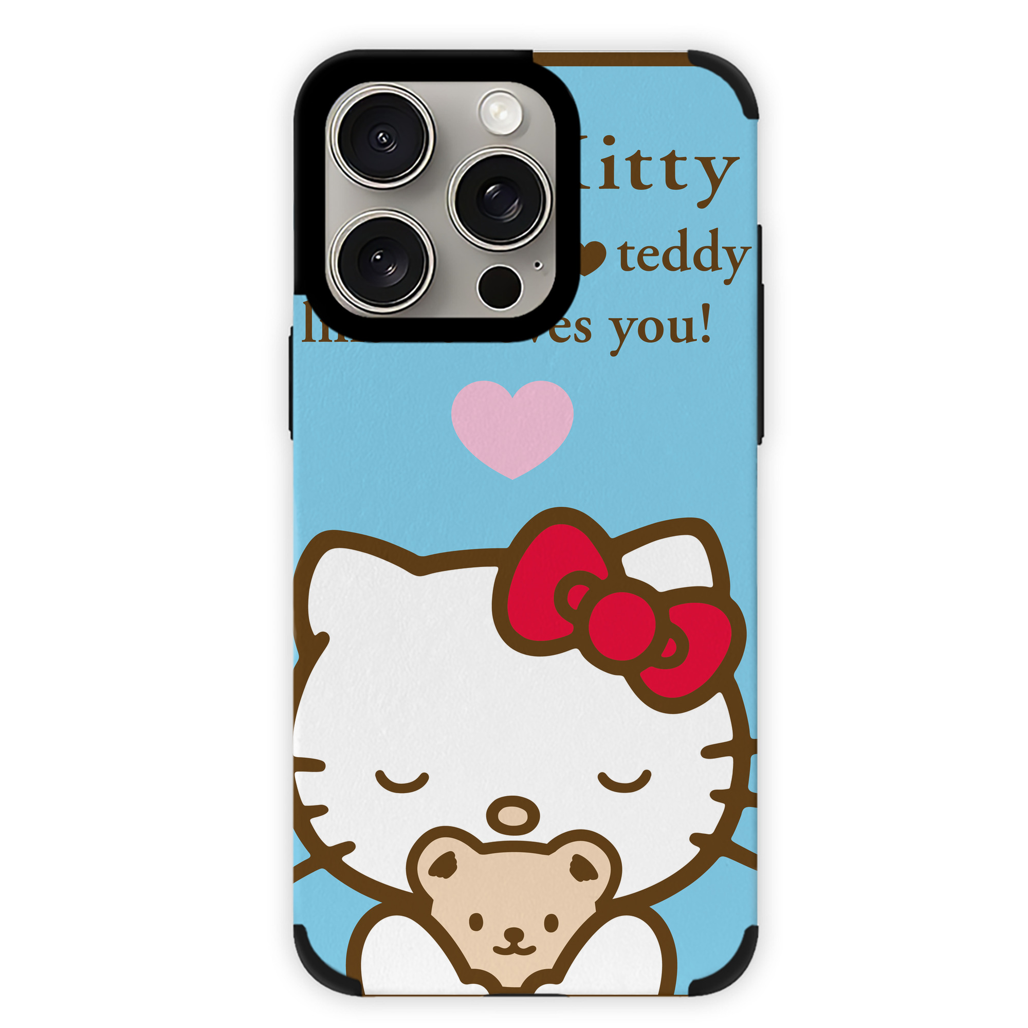 （画像用） Hello Kitty ハローキティ 【iPhone15ProMax対応】 PUレザー スマホケース 耐衝撃＆黄変防止