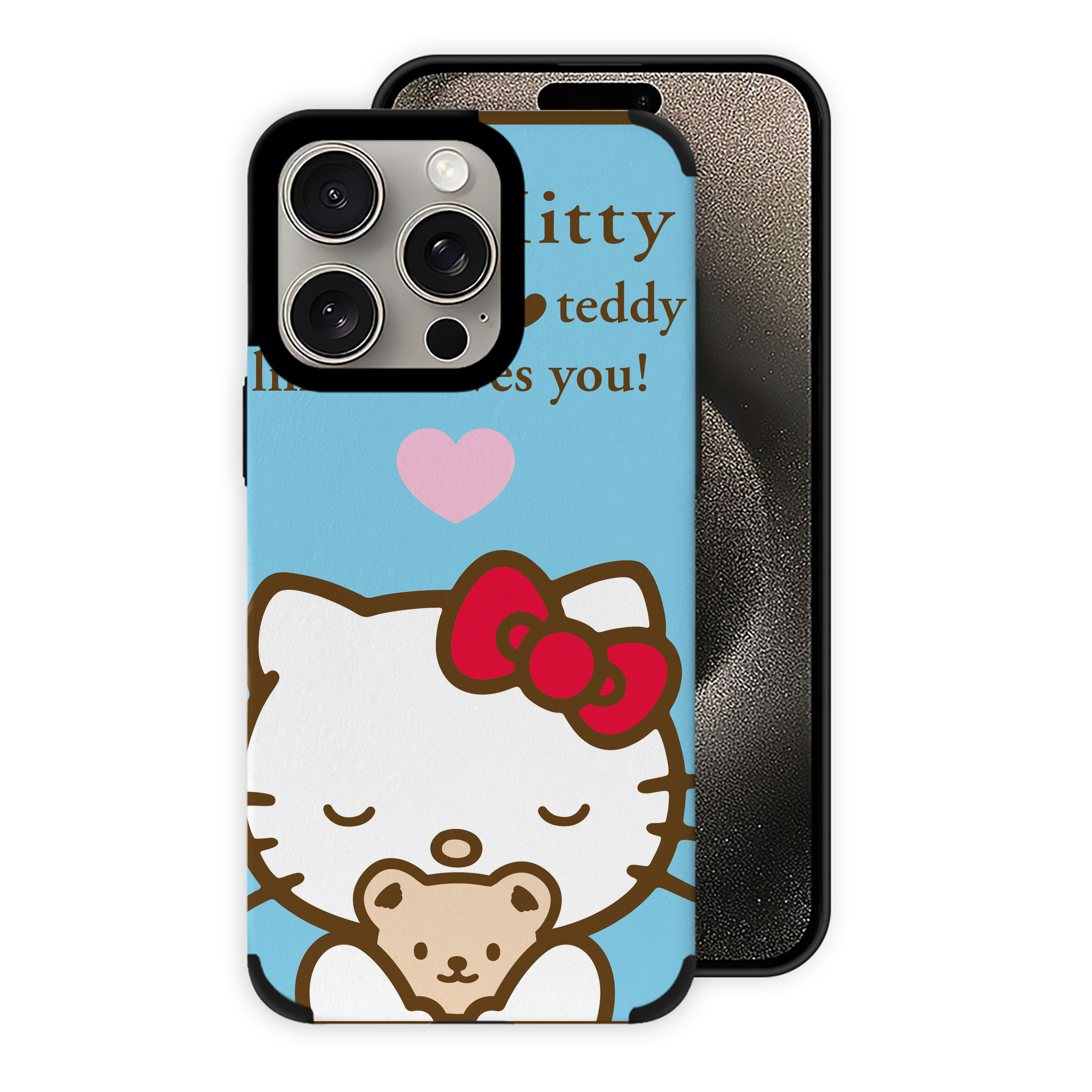 （画像用） Hello Kitty ハローキティ 【iPhone15ProMax対応】 PUレザー スマホケース 耐衝撃＆黄変防止