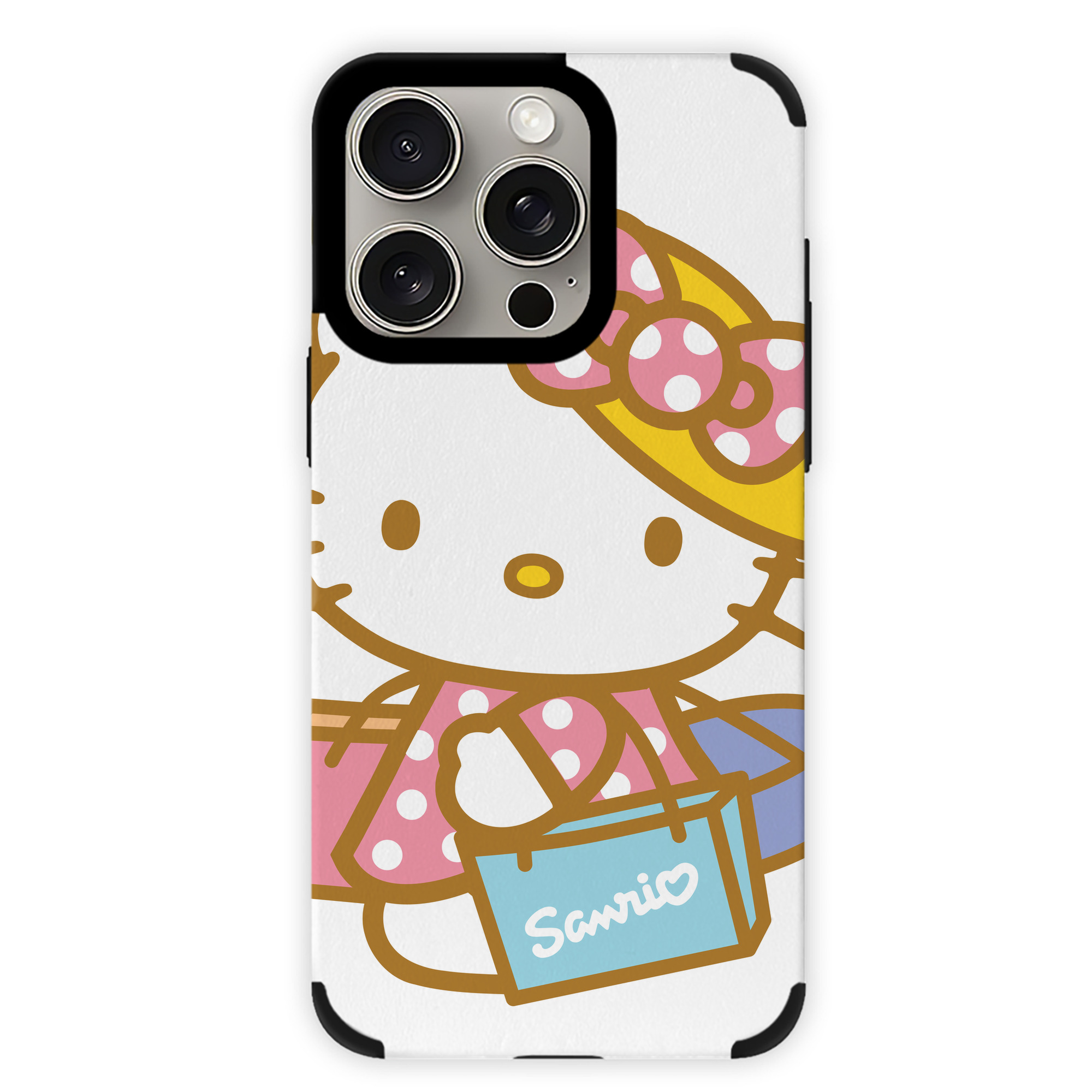 （画像用） Hello Kitty ハローキティ 【iPhone15ProMax対応】 PUレザー スマホケース 耐衝撃＆黄変防止