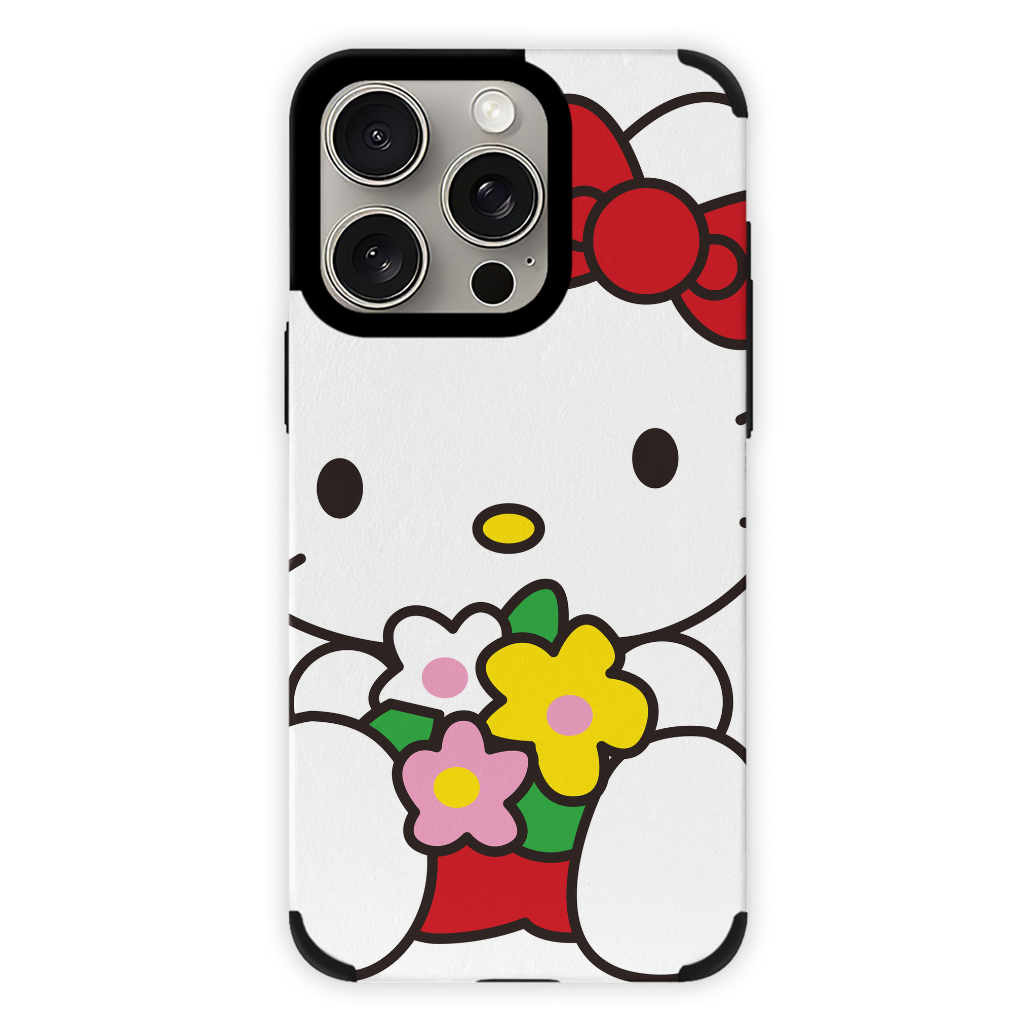 （画像用） Hello Kitty ハローキティ 【iPhone15ProMax対応】 PUレザー スマホケース 耐衝撃＆黄変防止