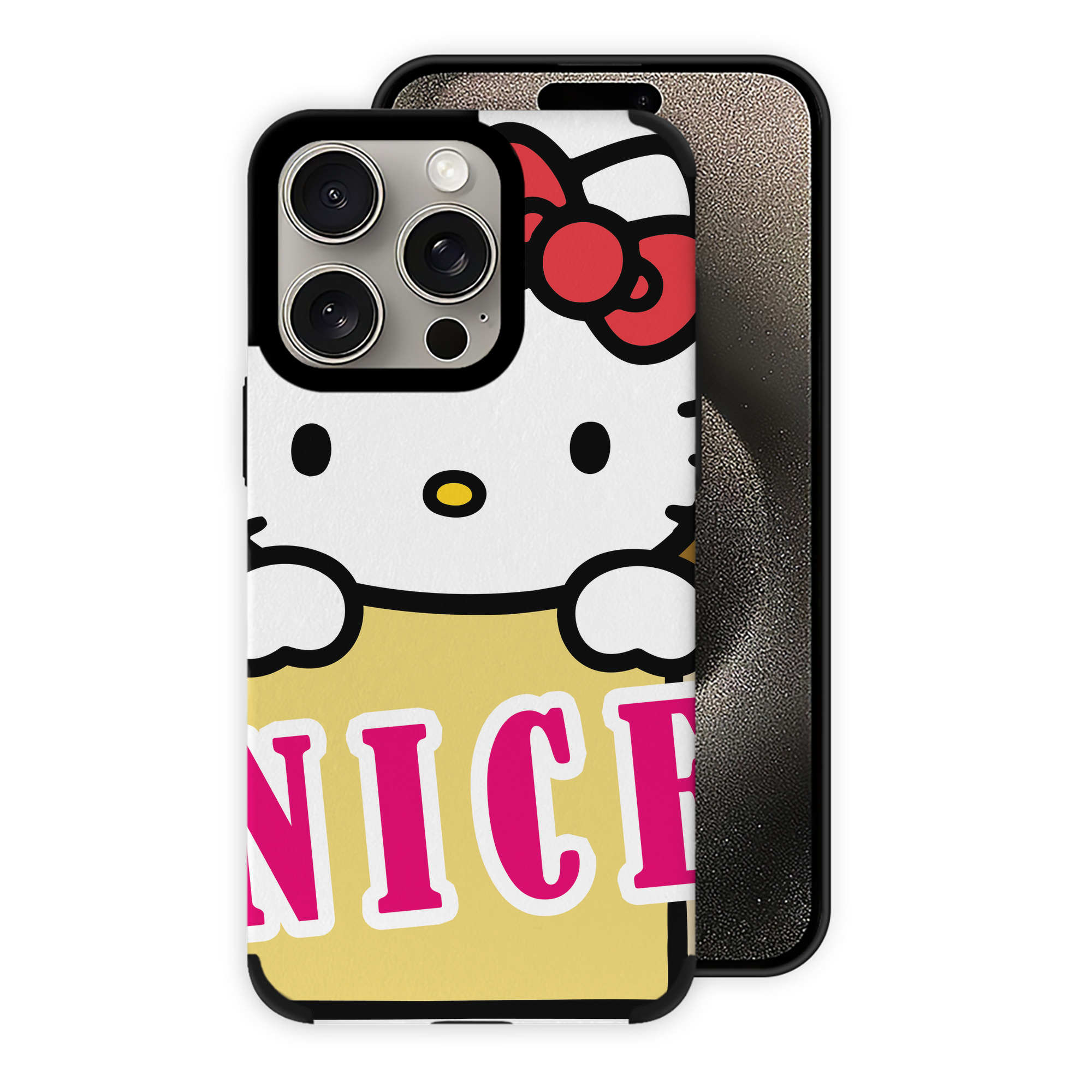 （画像用） Hello Kitty ハローキティ 【iPhone15ProMax対応】 PUレザー スマホケース 耐衝撃＆黄変防止