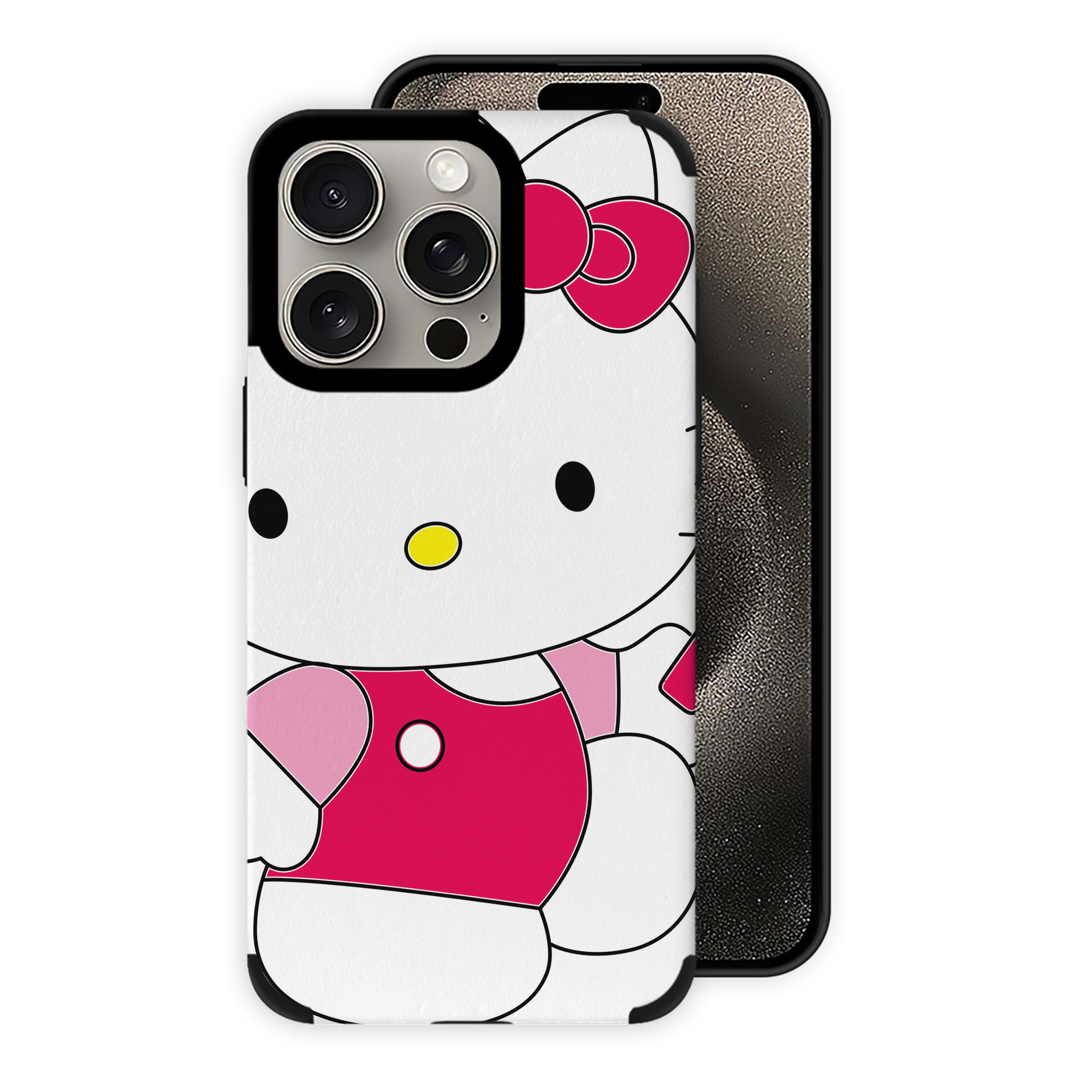 （画像用） Hello Kitty ハローキティ 【iPhone15ProMax対応】 PUレザー スマホケース 耐衝撃＆黄変防止