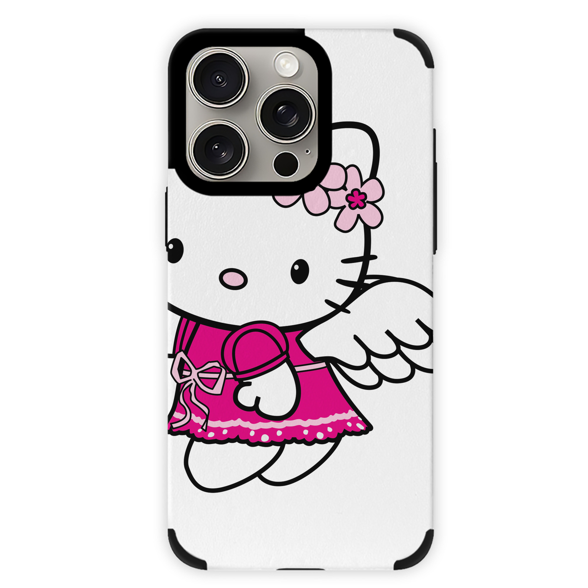 （画像用） Hello Kitty ハローキティ 【iPhone15ProMax対応】 PUレザー スマホケース 耐衝撃＆黄変防止