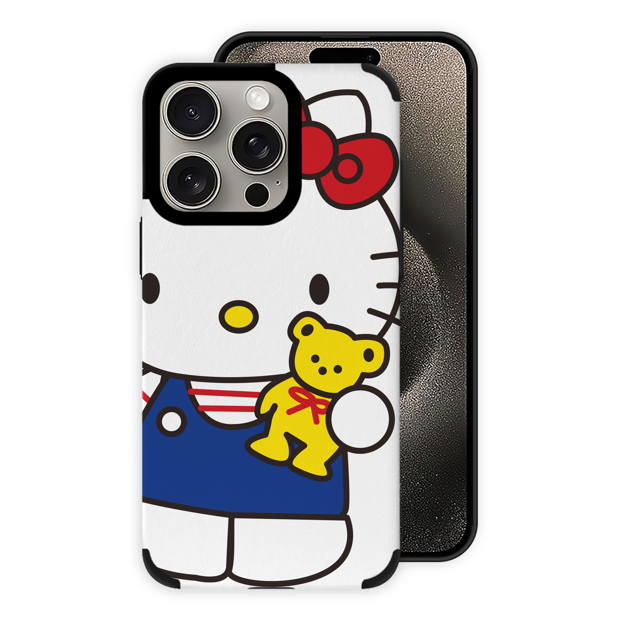 （画像用） Hello Kitty ハローキティ 【iPhone15ProMax対応】 PUレザー スマホケース 耐衝撃＆黄変防止