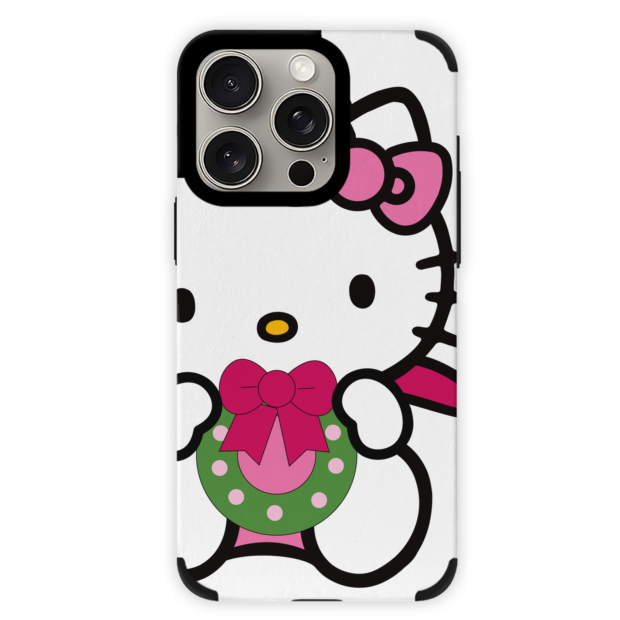 （画像用） Hello Kitty ハローキティ 【iPhone15ProMax対応】 PUレザー スマホケース 耐衝撃＆黄変防止