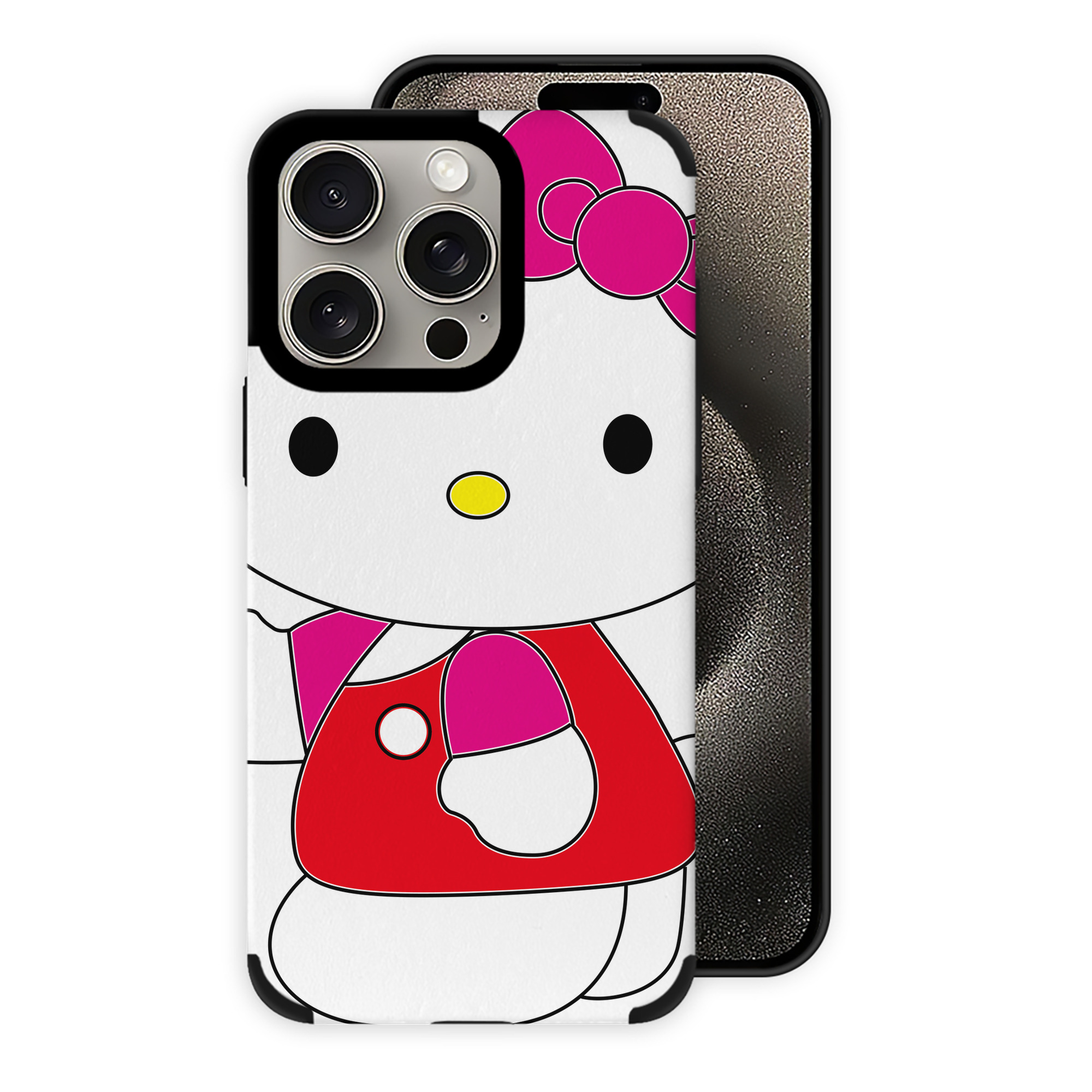 （画像用） Hello Kitty ハローキティ 【iPhone15ProMax対応】 PUレザー スマホケース 耐衝撃＆黄変防止