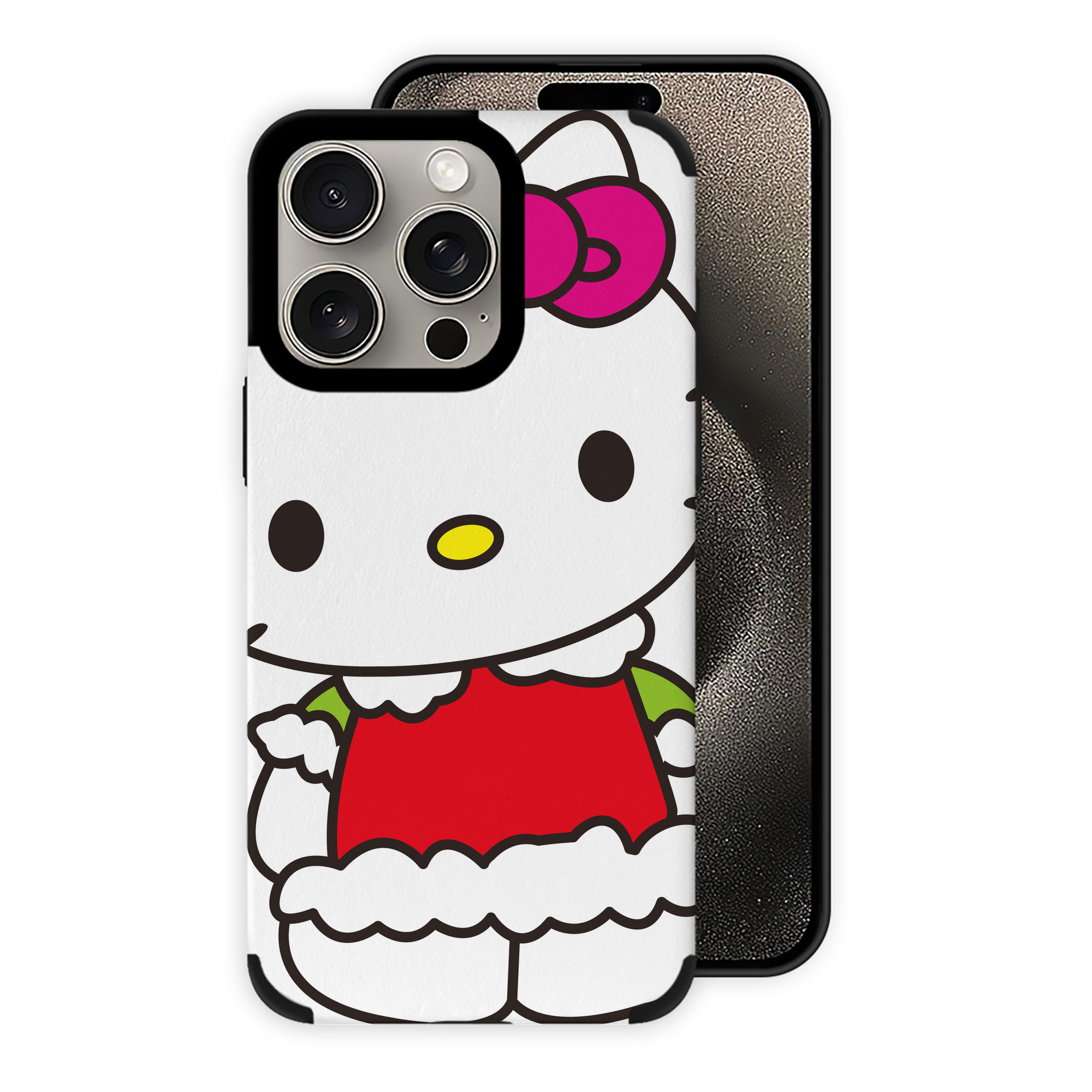 （画像用） Hello Kitty ハローキティ 【iPhone15ProMax対応】 PUレザー スマホケース 耐衝撃＆黄変防止