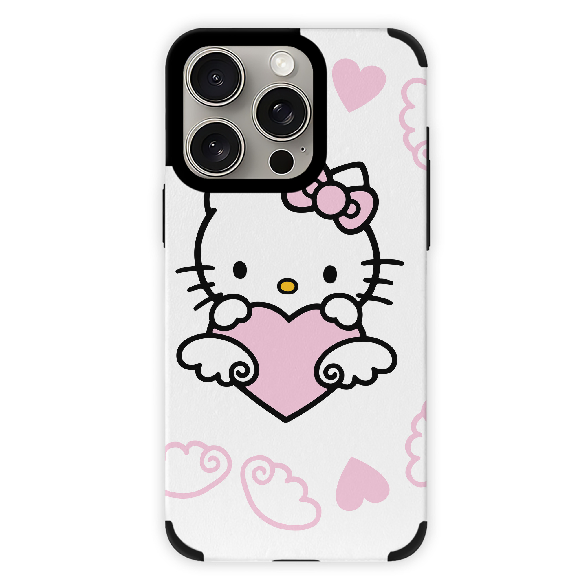 （画像用） Hello Kitty ハローキティ 【iPhone15ProMax対応】 PUレザー スマホケース 耐衝撃＆黄変防止