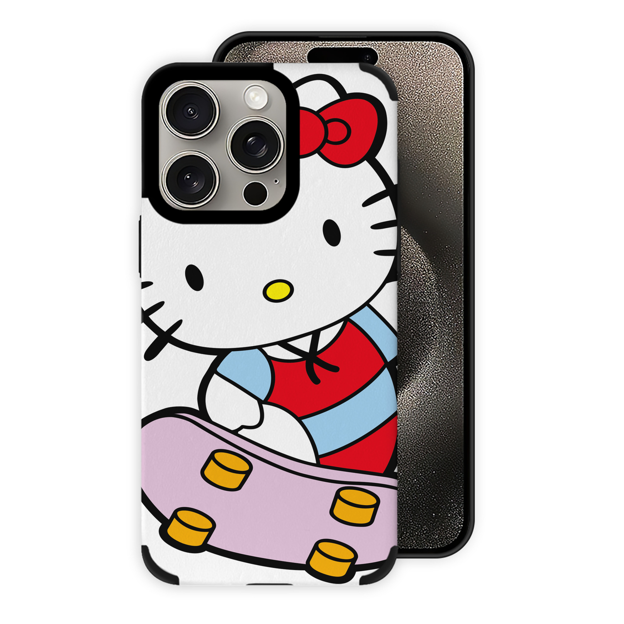 （画像用） Hello Kitty ハローキティ 【iPhone15ProMax対応】 PUレザー スマホケース 耐衝撃＆黄変防止