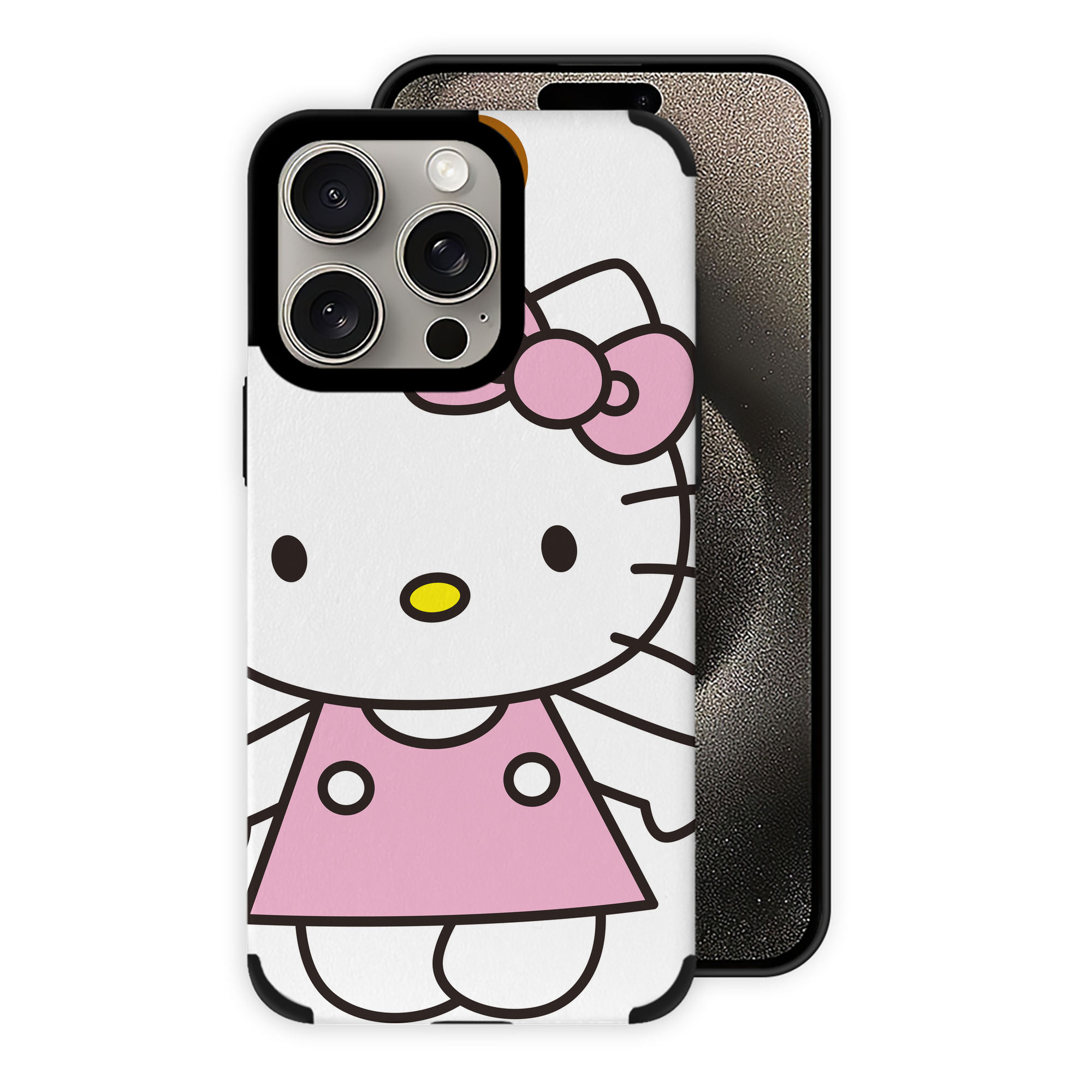 （画像用） Hello Kitty ハローキティ 【iPhone15ProMax対応】 PUレザー スマホケース 耐衝撃＆黄変防止