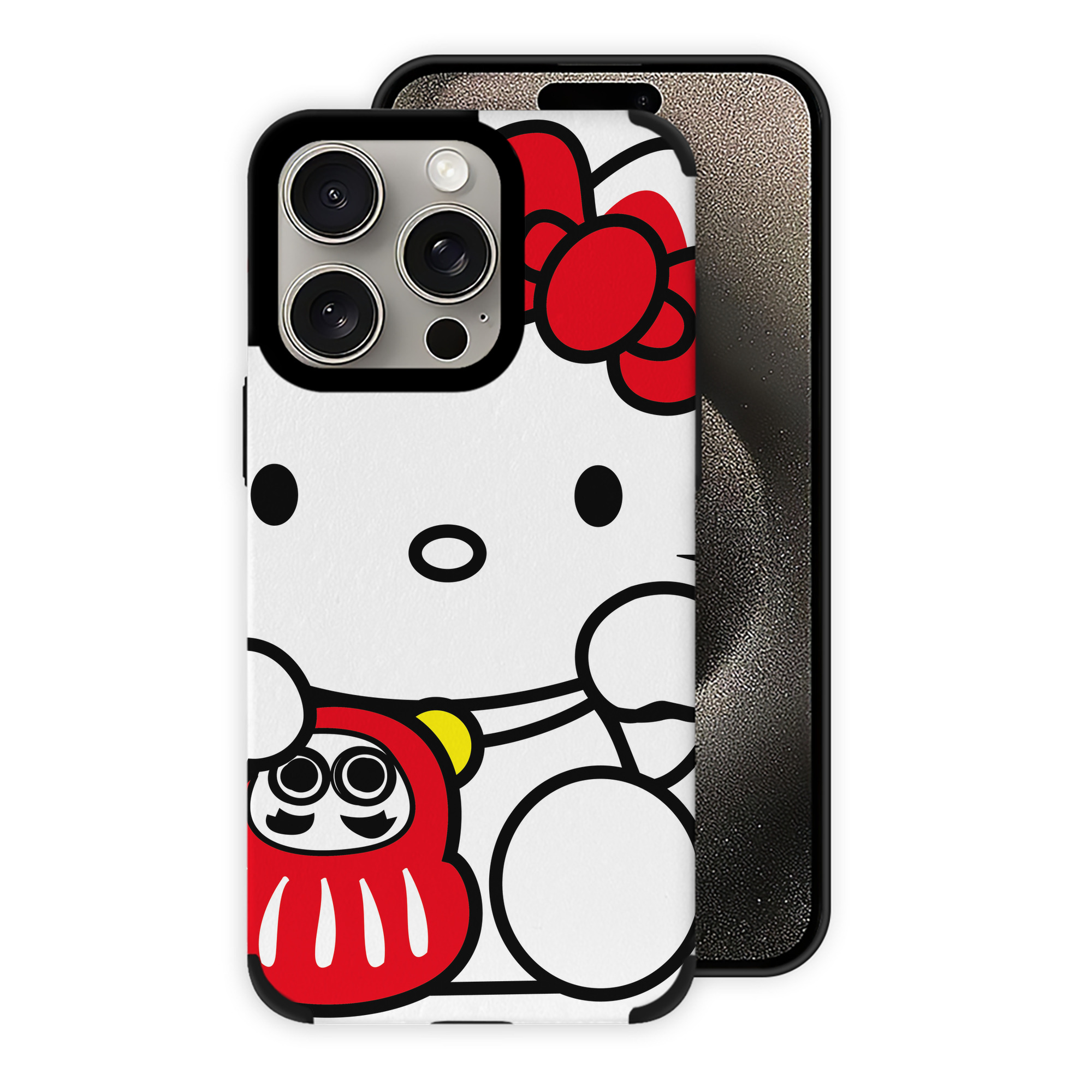 （画像用） Hello Kitty ハローキティ 【iPhone15ProMax対応】 PUレザー スマホケース 耐衝撃＆黄変防止